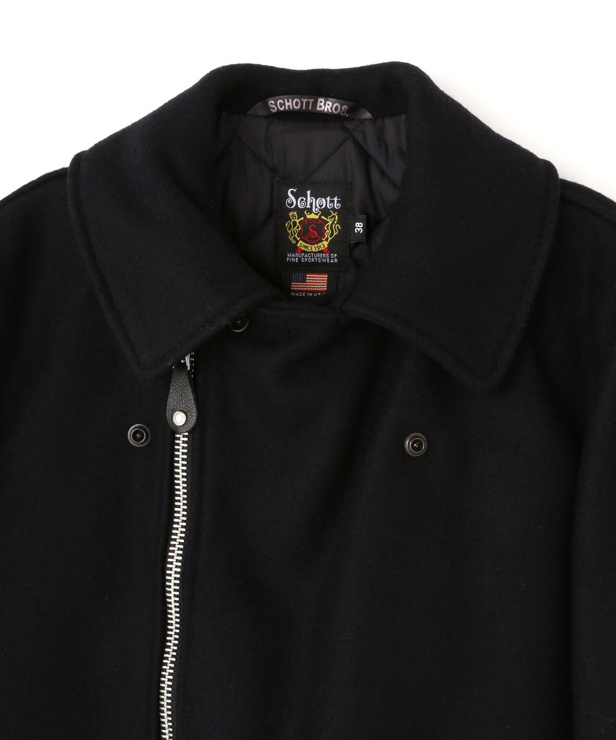 766US MELTON ZIP UP P-COAT/メルトン ジップアップ ピーコート