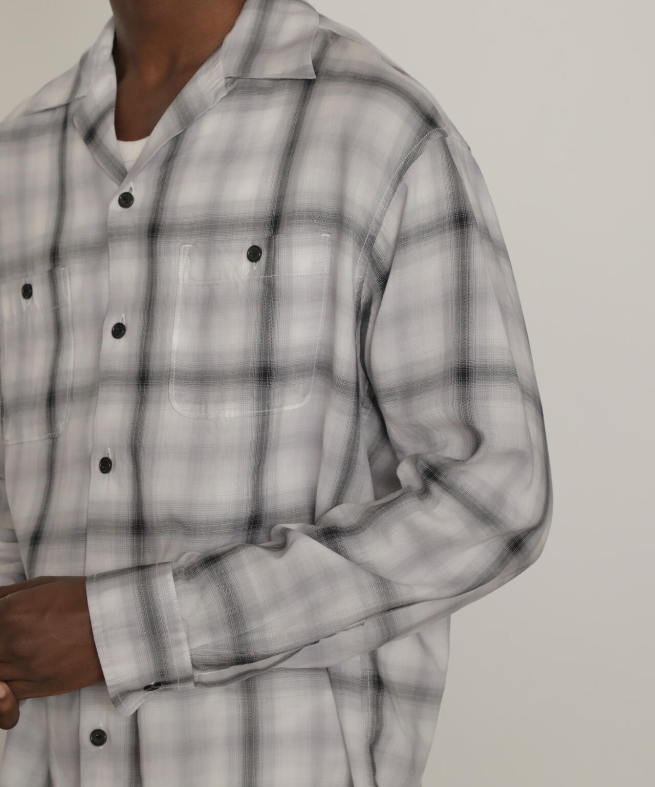 OMBRE CHECK LS SHIRT/ オンブレチェック ロングスリーブシャツ