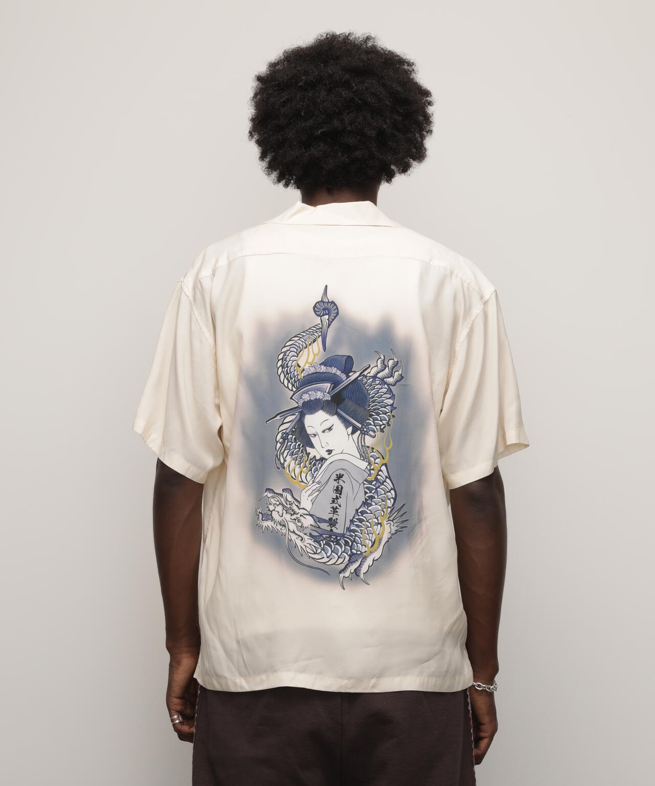 RAYON SHIRT"LADY WITH THE DRAGON”/レーヨンシャツ 'レディ ウィズ ザ ドラゴン'