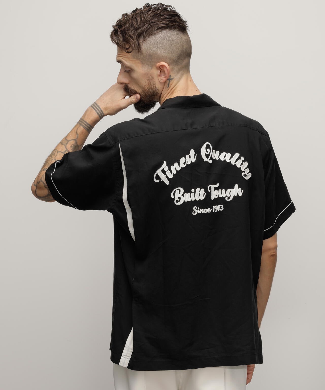BOWLING SHIRT"FINEST QUALITY BUILT TOUGH"/ボーリングシャツ ファイネスト クオリティ ビルド タフ