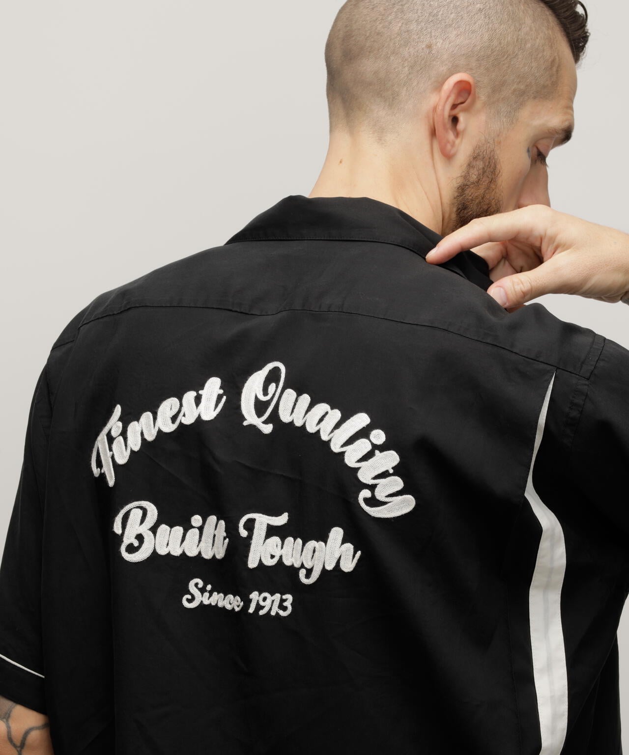 BOWLING SHIRT"FINEST QUALITY BUILT TOUGH"/ボーリングシャツ ファイネスト クオリティ ビルド タフ