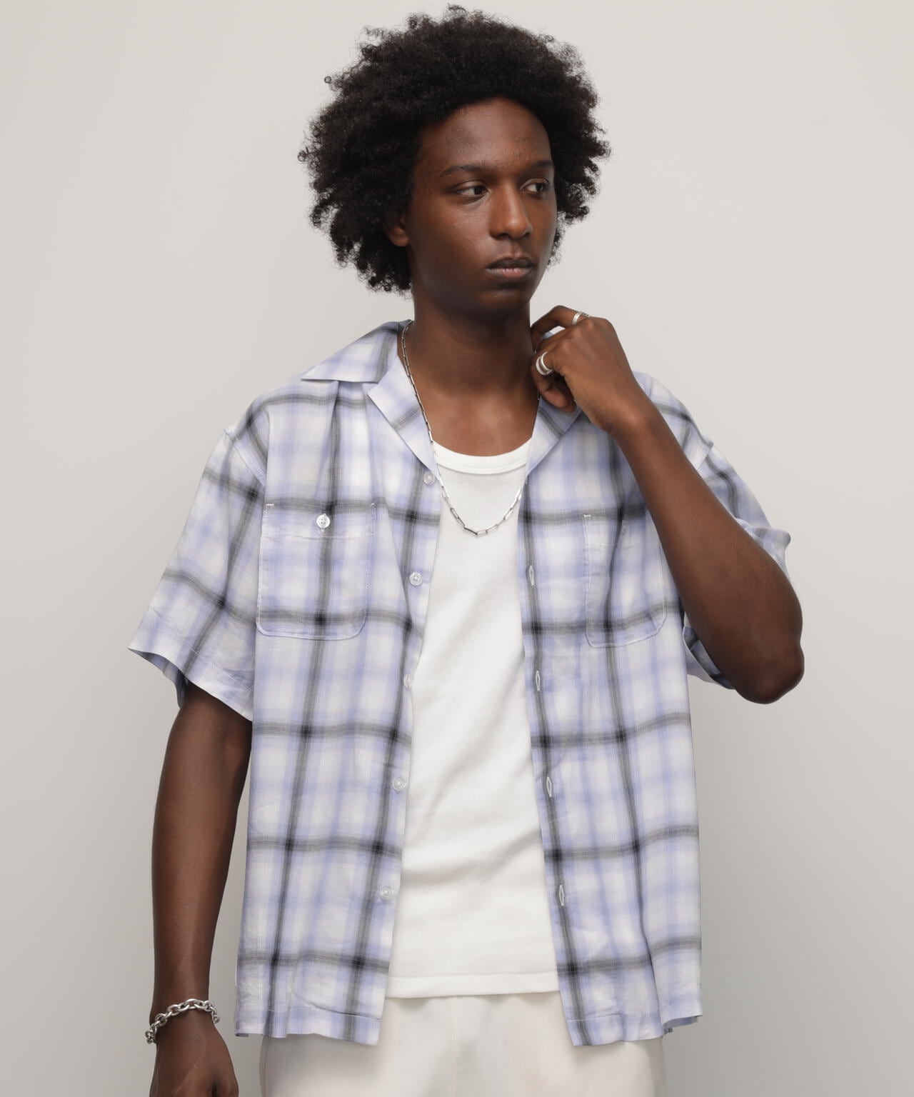 OMBRE CHECK SHIRT/オンブレチェックシャツ