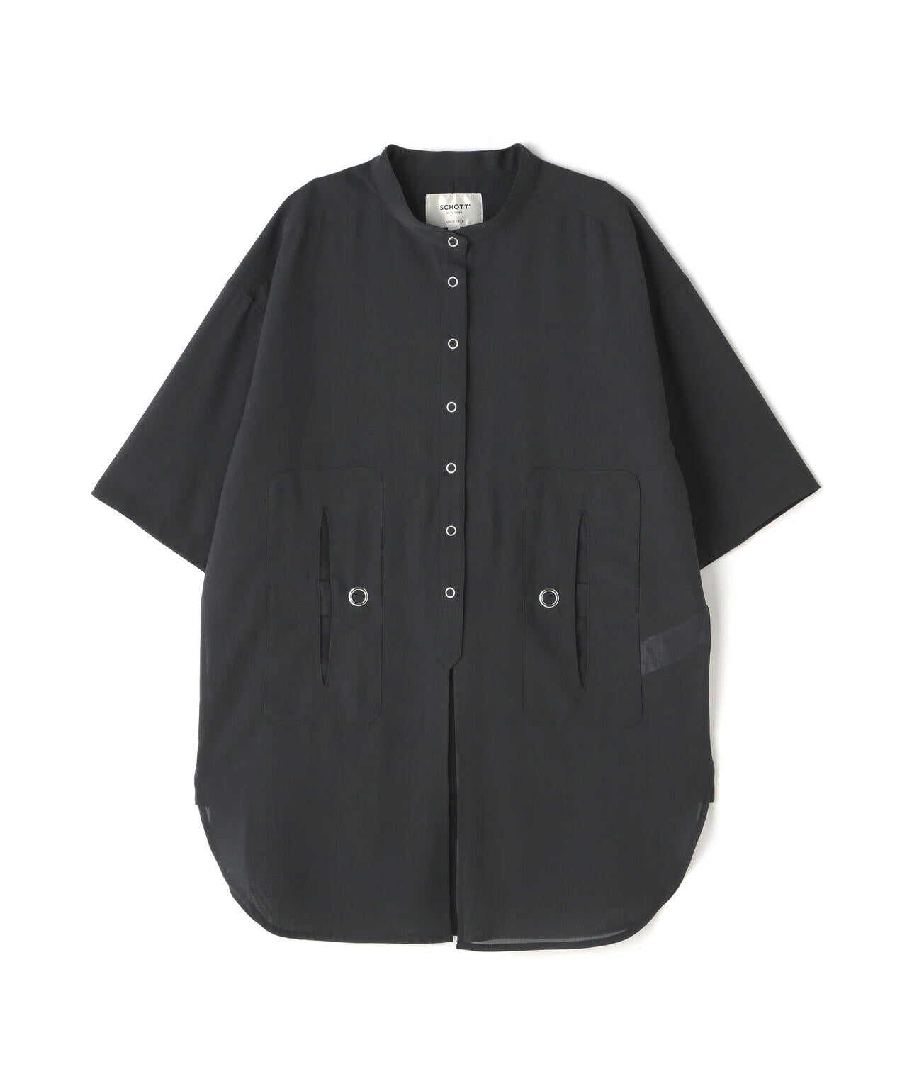 Women's/xRUMBLE RED/ランブルレッド/SLUB CHIFFON WORK POCKET SHIRT/スラブシフォン シャツ
