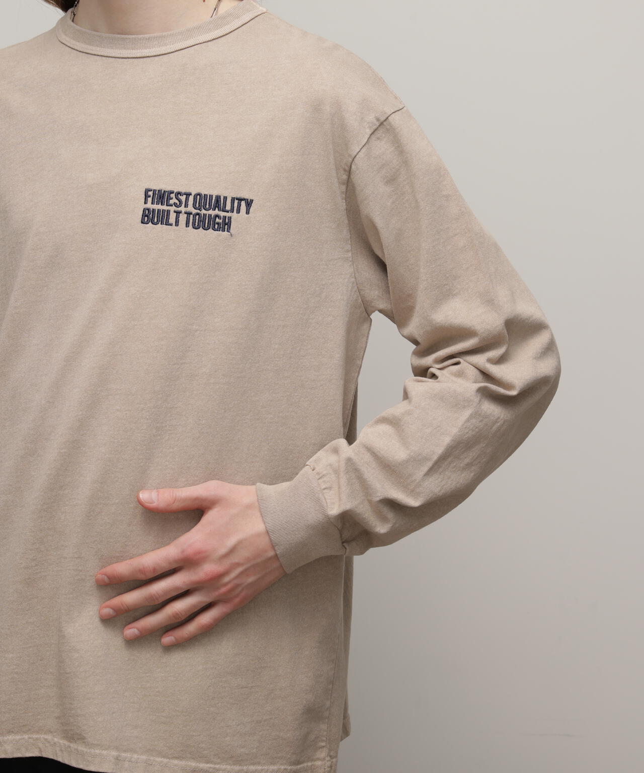 直営限定/LS T-SHIRT FINEST QUALITY EMB/刺繍ロングTシャツ ファイネストクオリティ