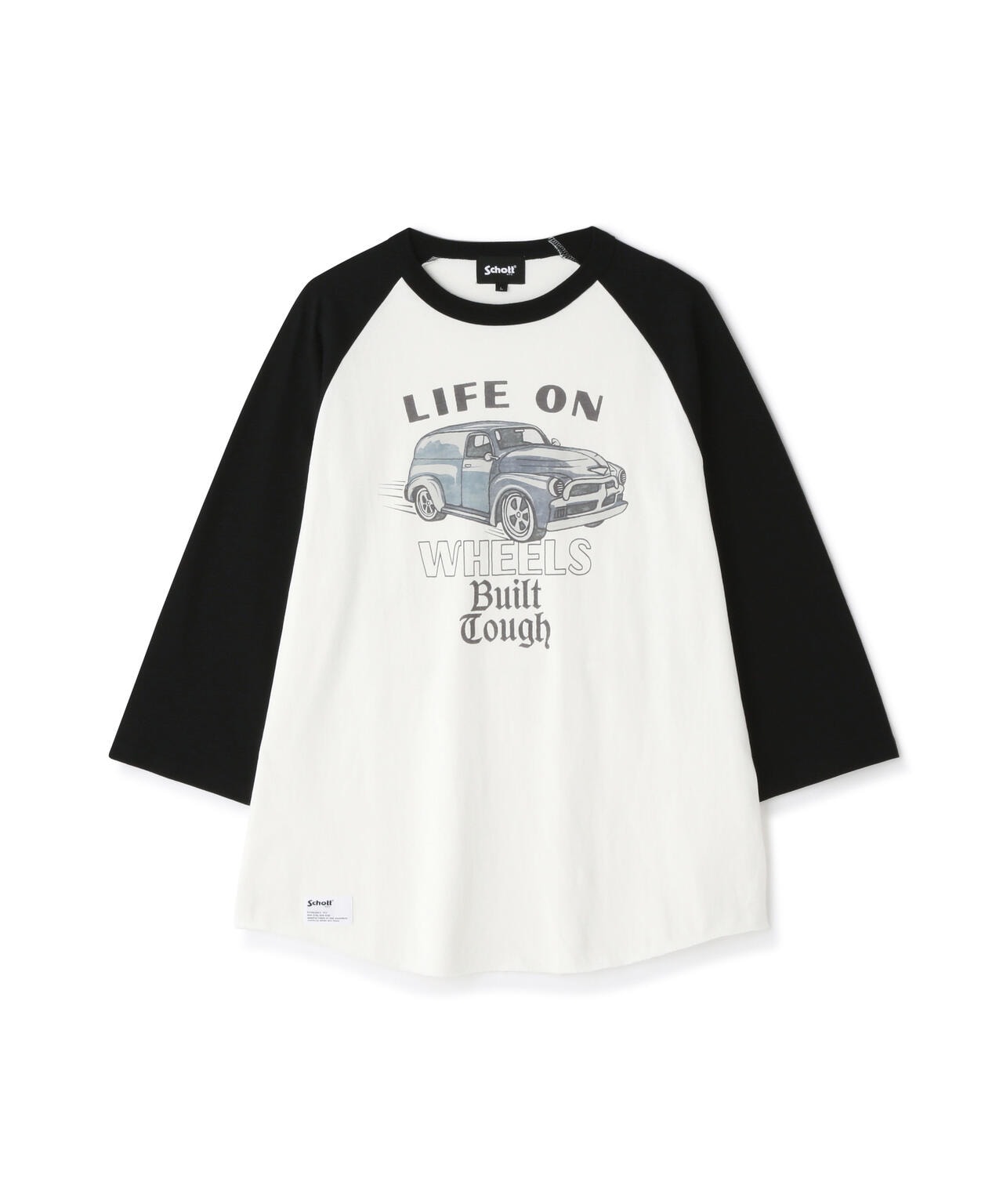 RS T-SHIRT "LIFE ON WHEELS"/ラグランスリーブ Tシャツ "ライフ オン ホイールズ"
