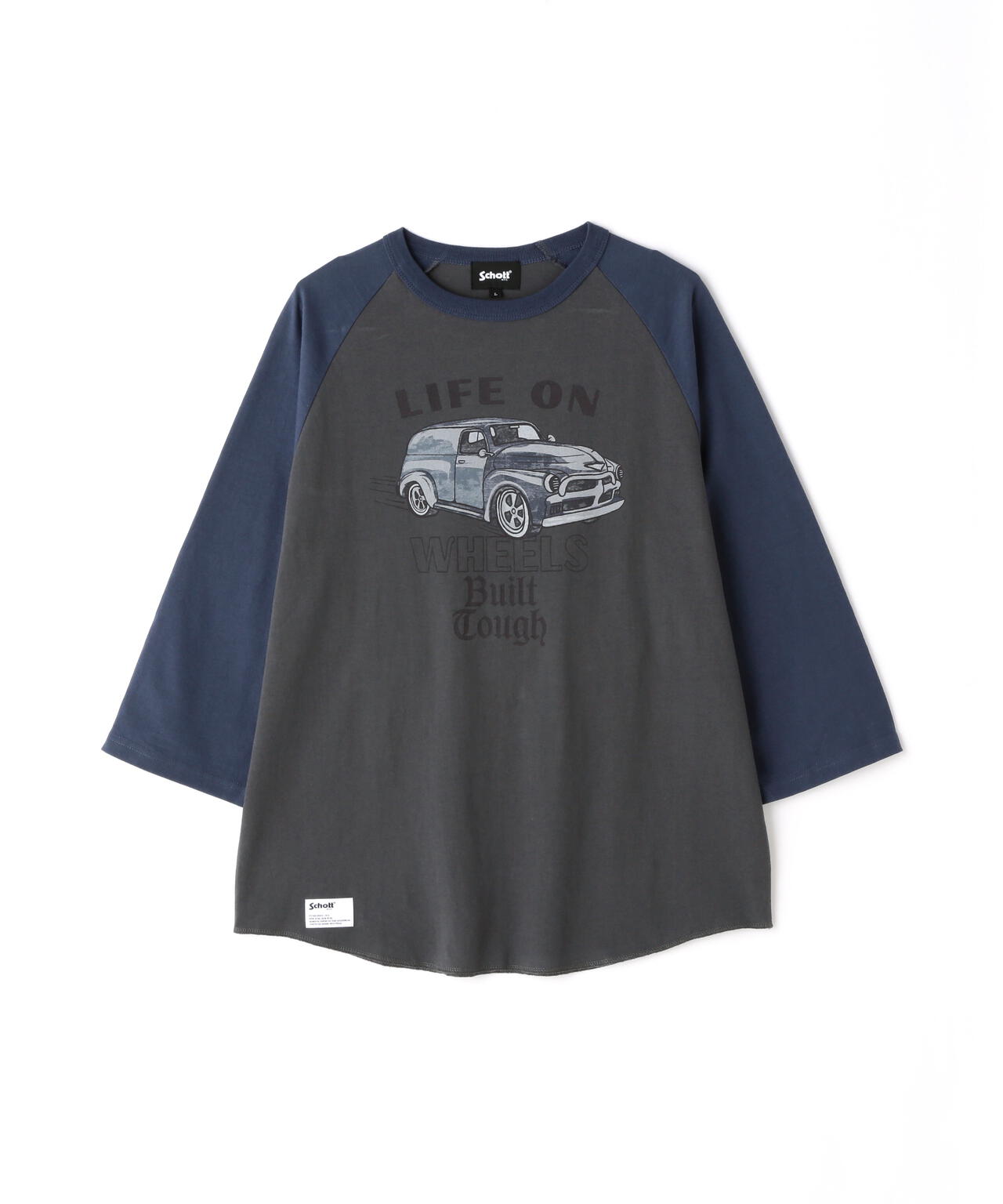 RS T-SHIRT "LIFE ON WHEELS"/ラグランスリーブ Tシャツ "ライフ オン ホイールズ"