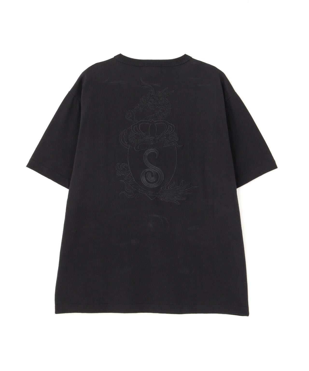 HENLEY TーSHIRT "CREST DRAGON EMB"/刺繍ヘンリーTシャツ "クレスト ドラゴン"
