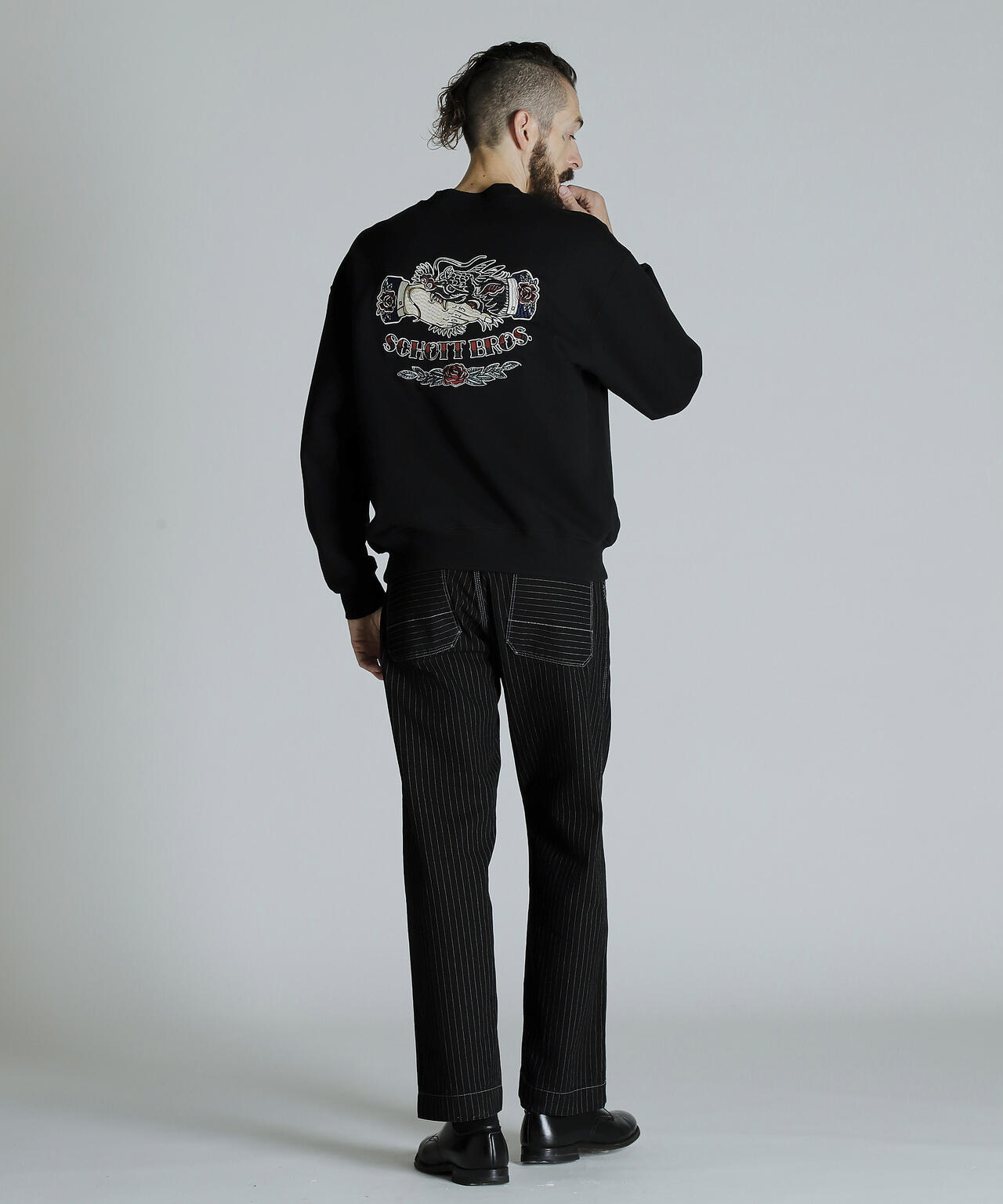 CREW SWEAT SHAKE HAND DRAGON/クルースウェット シェイクハンドドラゴン