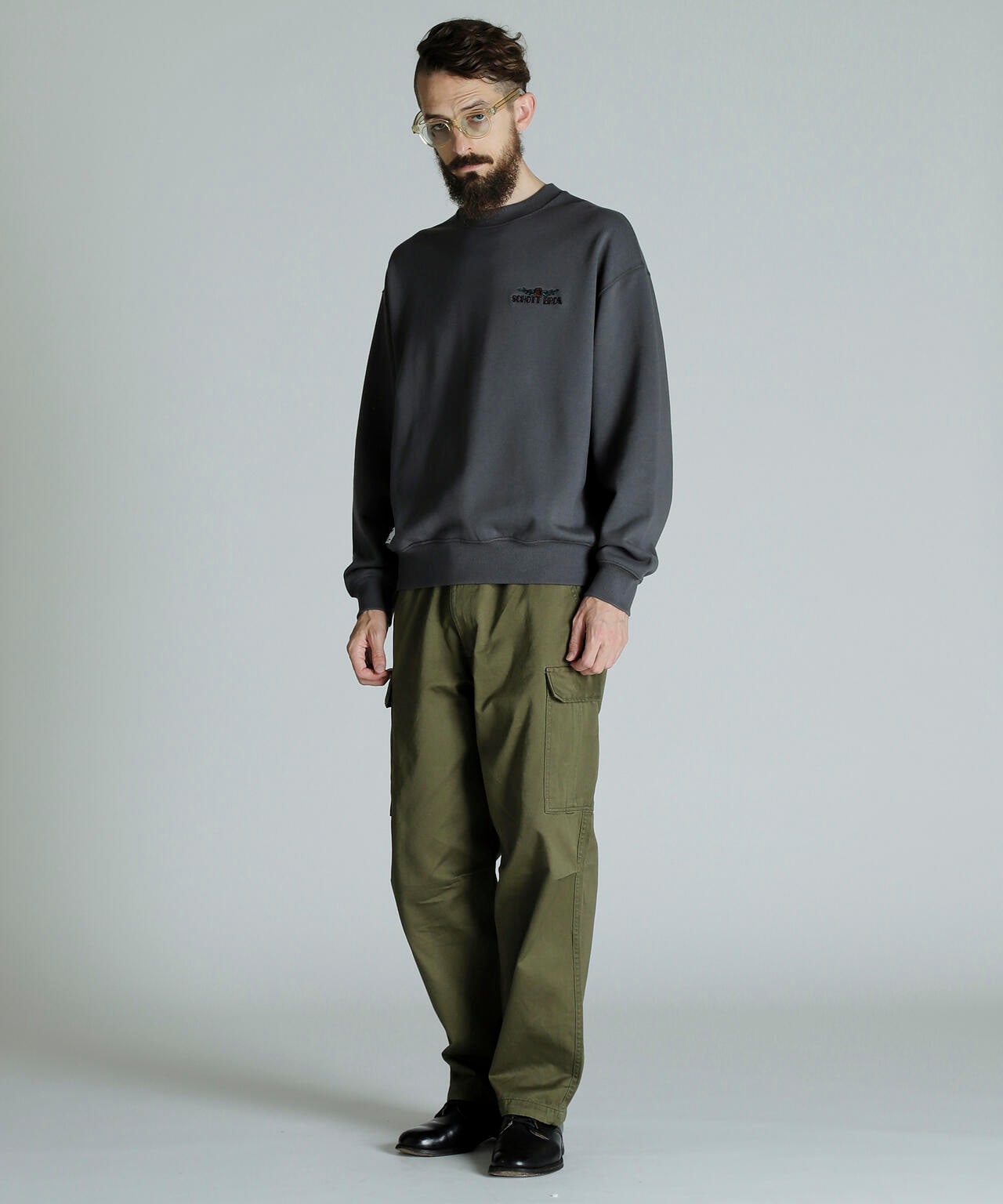 CREW SWEAT SHAKE HAND DRAGON/クルースウェット シェイクハンドドラゴン