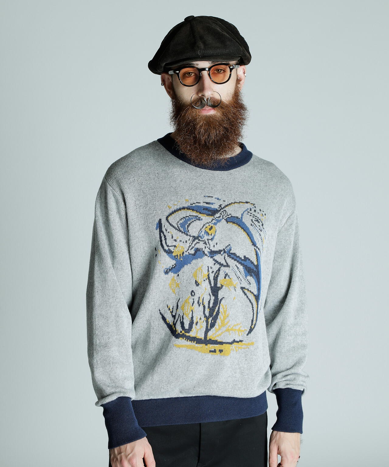 50S OVER SIZE KNIT SHARK/50's オーバーサイズニット シャーク