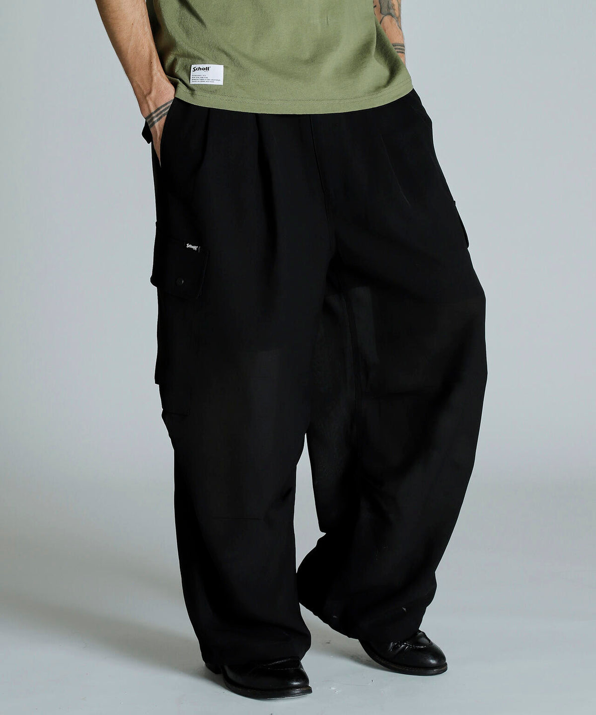 CHIFFON CARGO PANTS/シフォン カーゴパンツ
