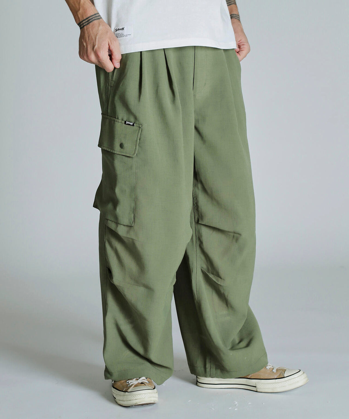 CHIFFON CARGO PANTS/シフォン カーゴパンツ