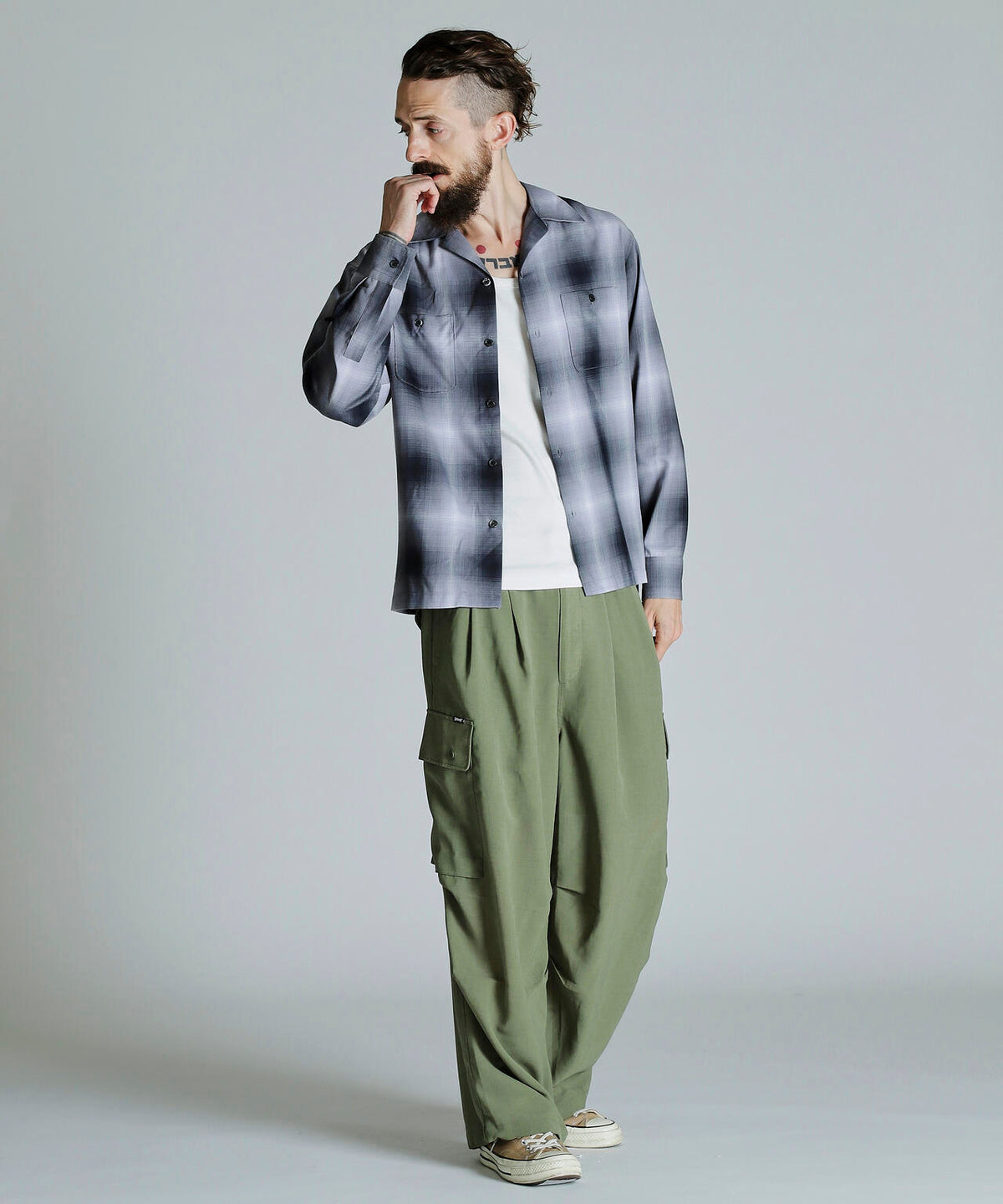 CHIFFON CARGO PANTS/シフォン カーゴパンツ