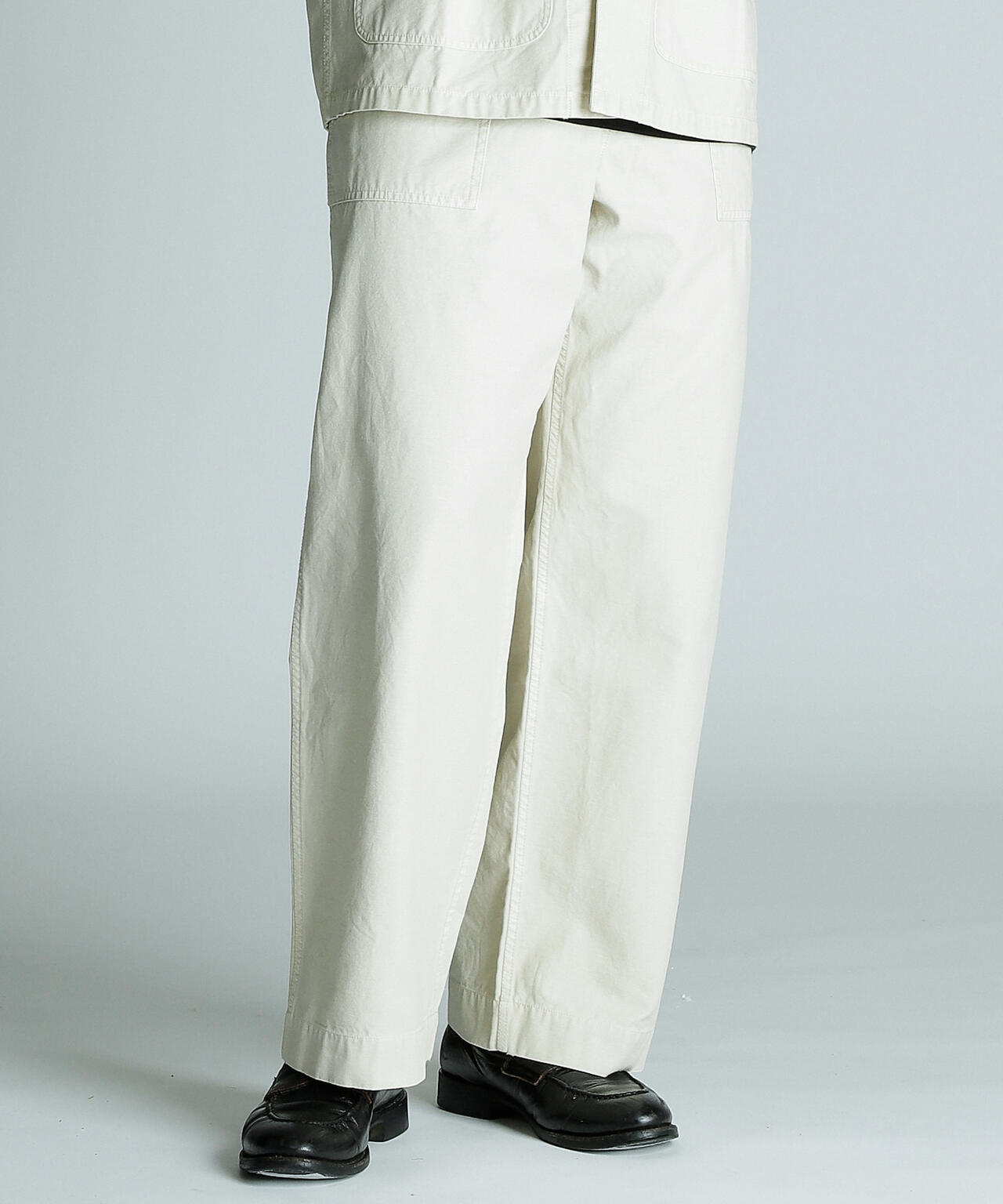 BACK SATIN BAKER TROUSERS/バックサテン ベイカーパンツ