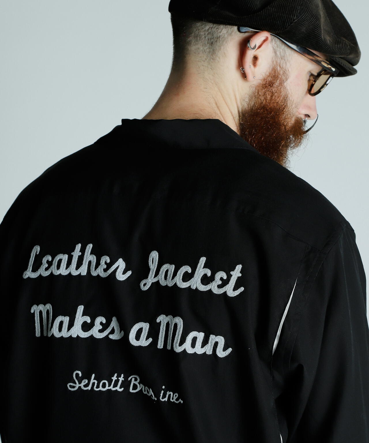 BOWLING SHIRT'LEATHER JACKET MAKES A MAN/ボーリングシャツ レザージャケット メイクス ア マン