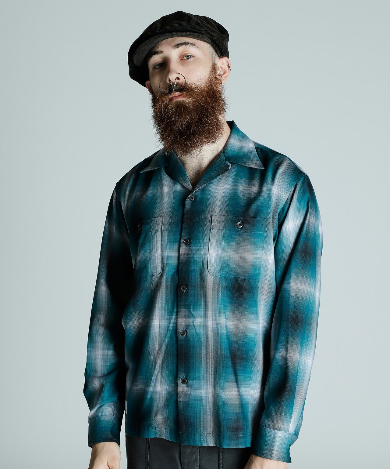 OMBRE LS SHIRT/オンブレ LSシャツ