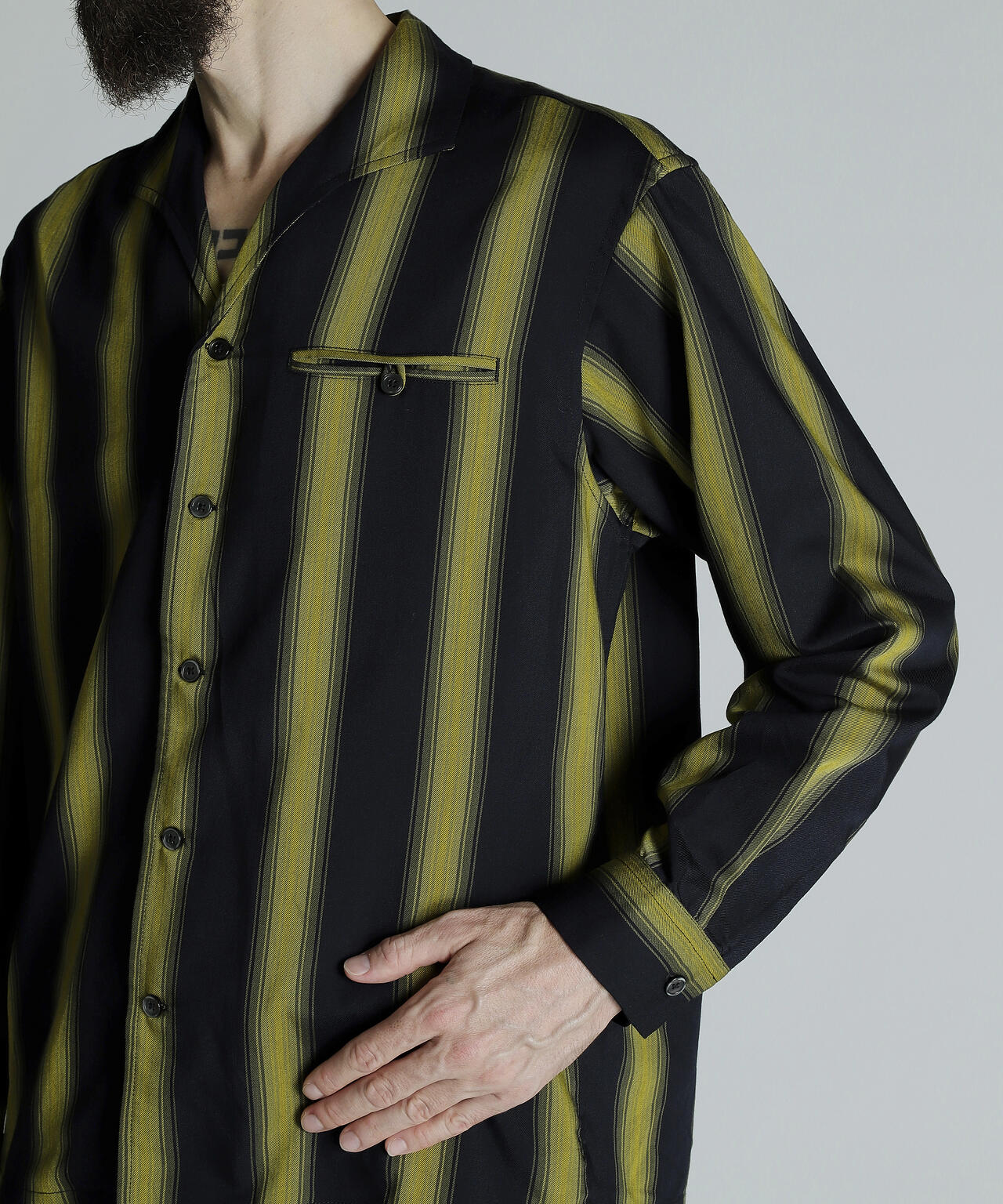 STRIPE LS SHIRT/ストライプ LSシャツ