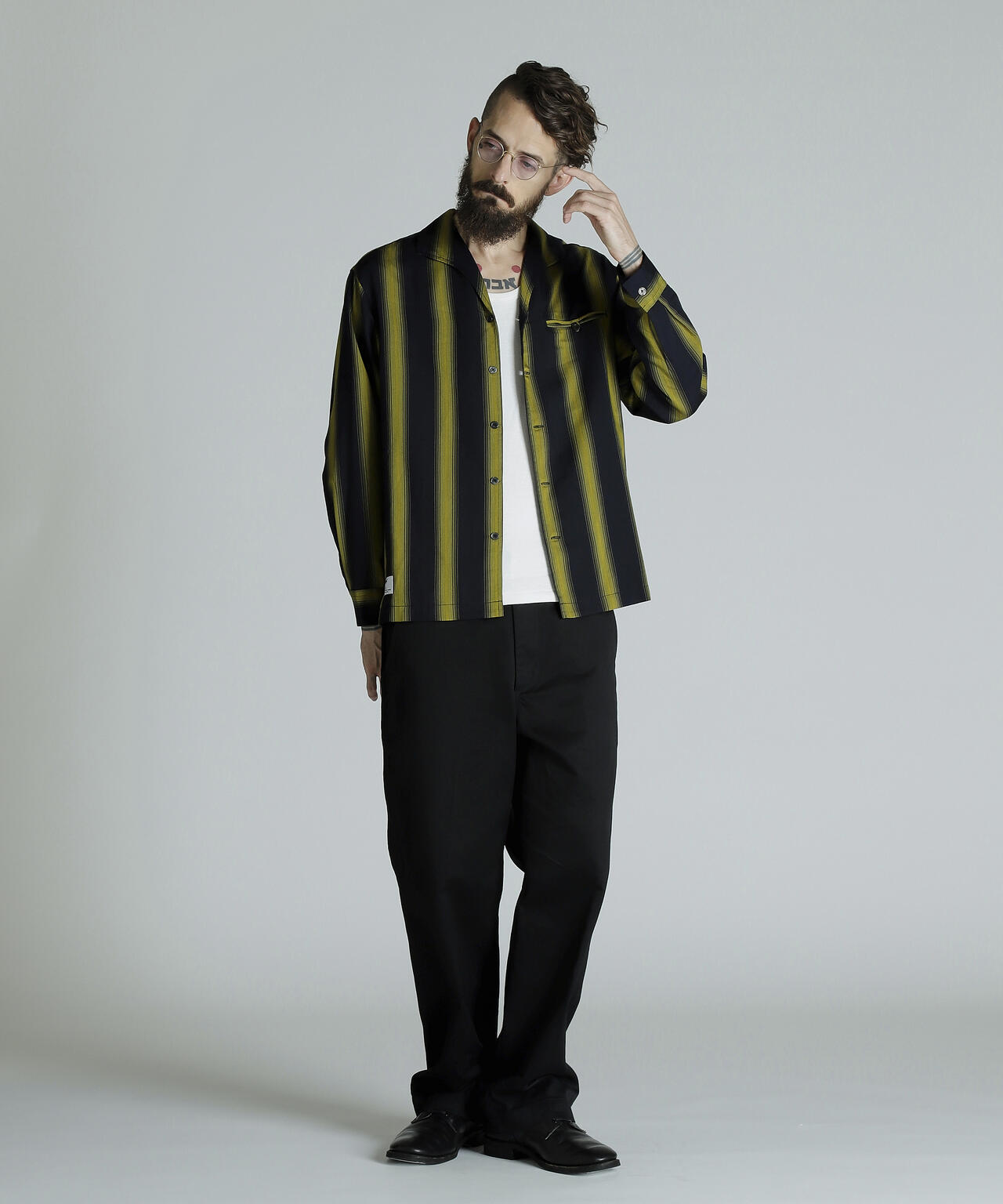 STRIPE LS SHIRT/ストライプ LSシャツ