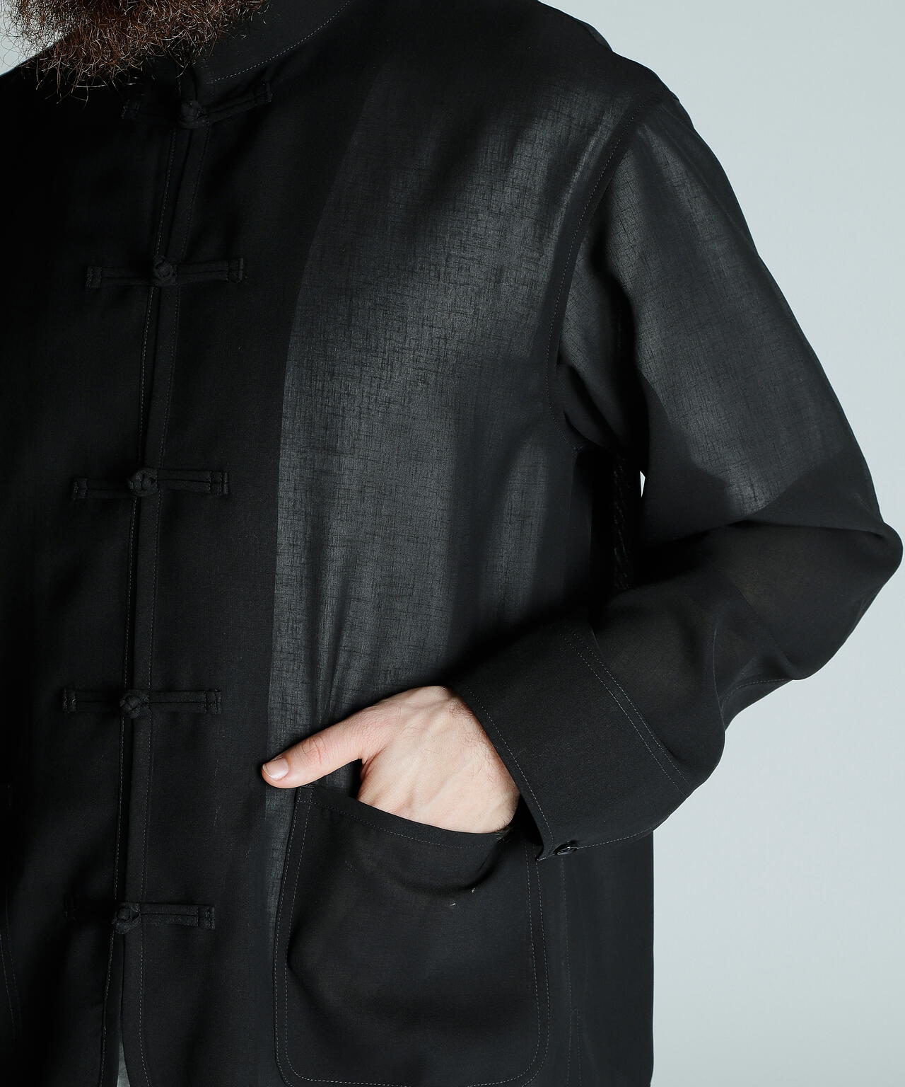 CHIFFON CHINESE JACKET/シフォンチャイニーズ ジャケット