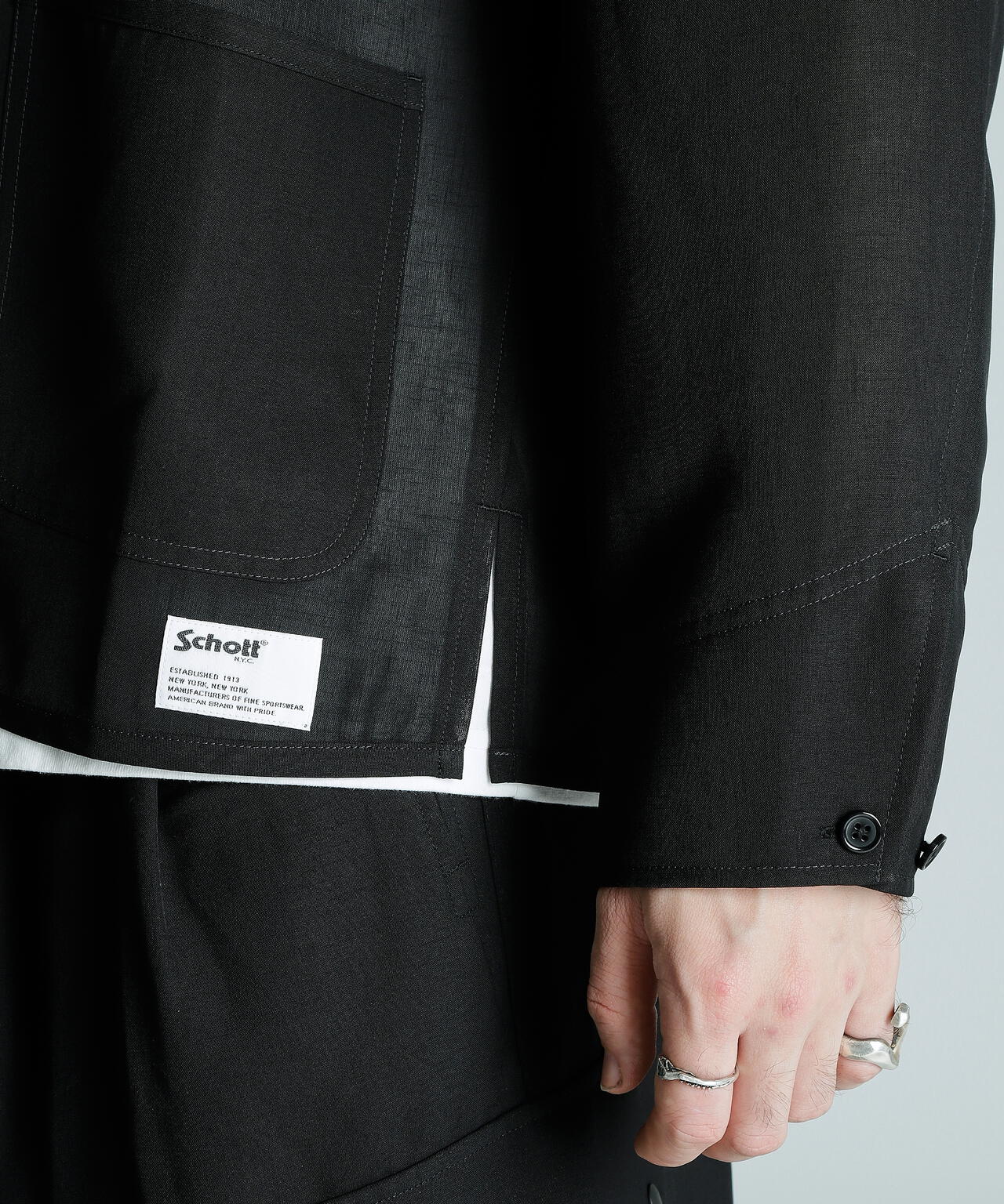 CHIFFON CHINESE JACKET/シフォンチャイニーズ ジャケット