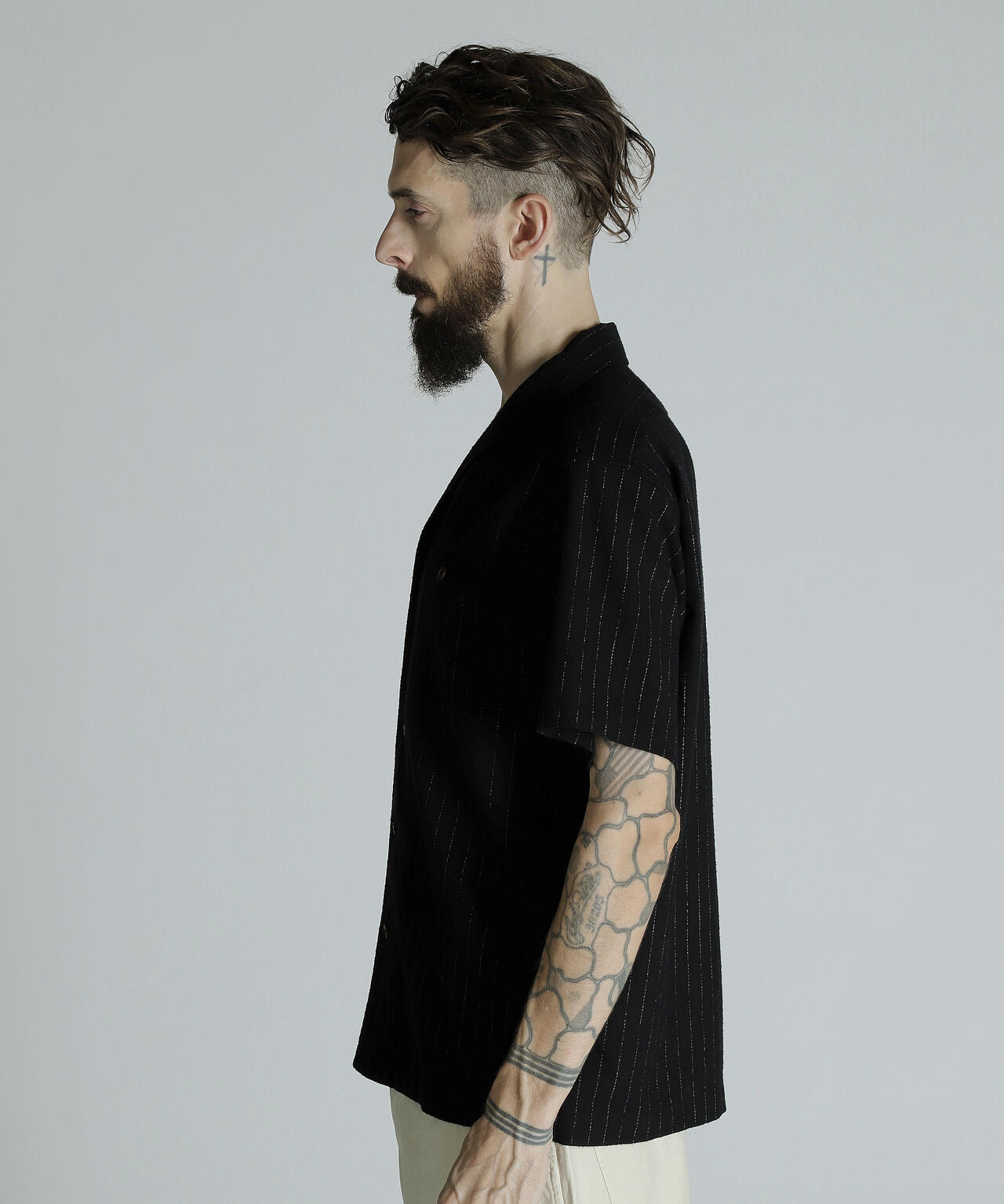 HV SHIRT 'DOT AND STRIPE'/HVシャツドット アンド ストライプ