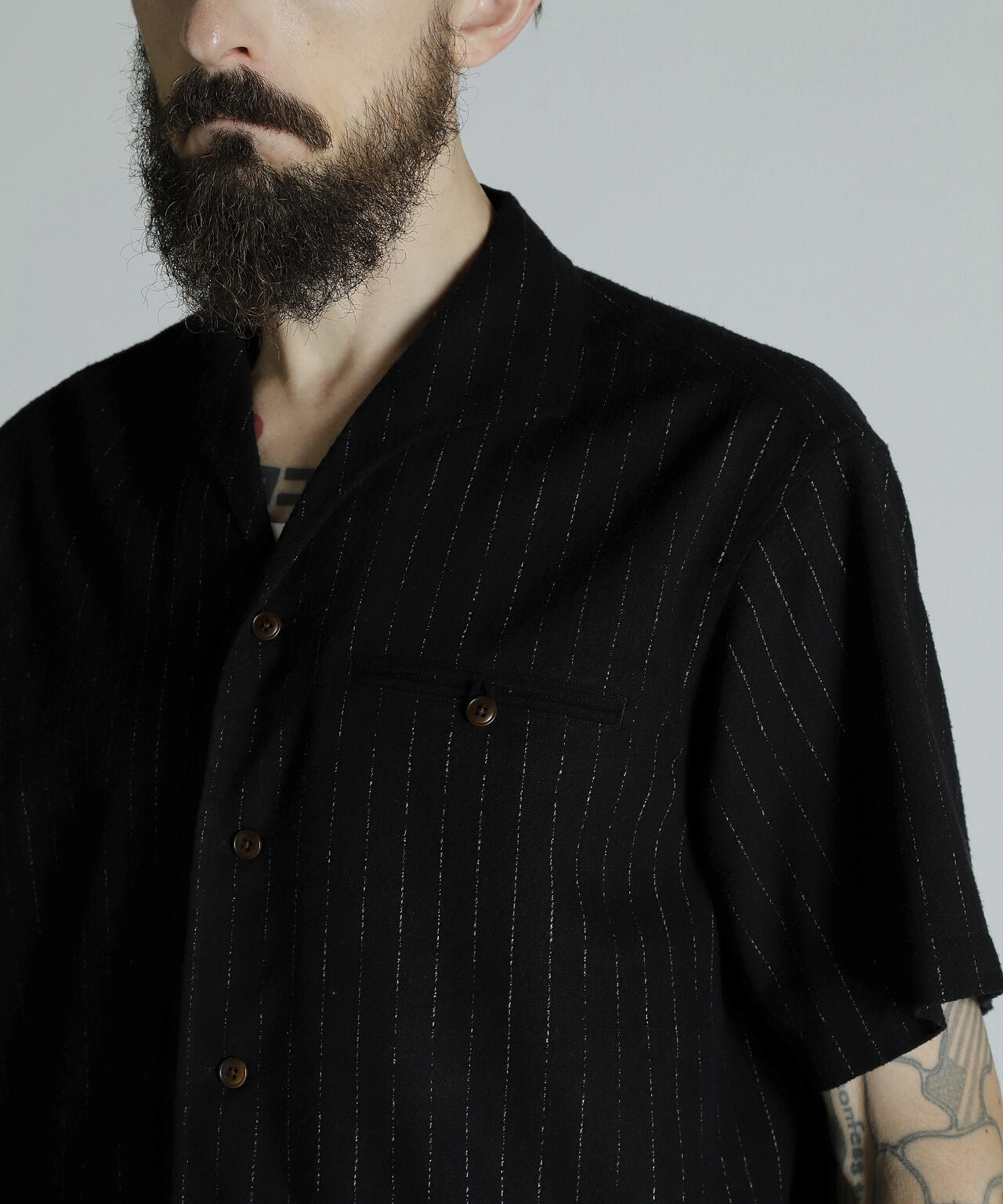 HV SHIRT 'DOT AND STRIPE'/HVシャツドット アンド ストライプ