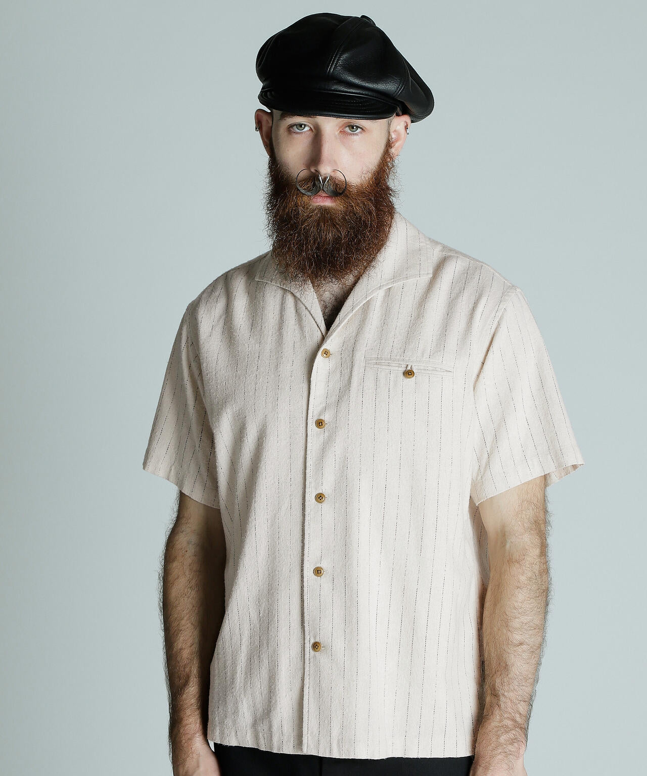 HV SHIRT 'DOT AND STRIPE'/HVシャツドット アンド ストライプ