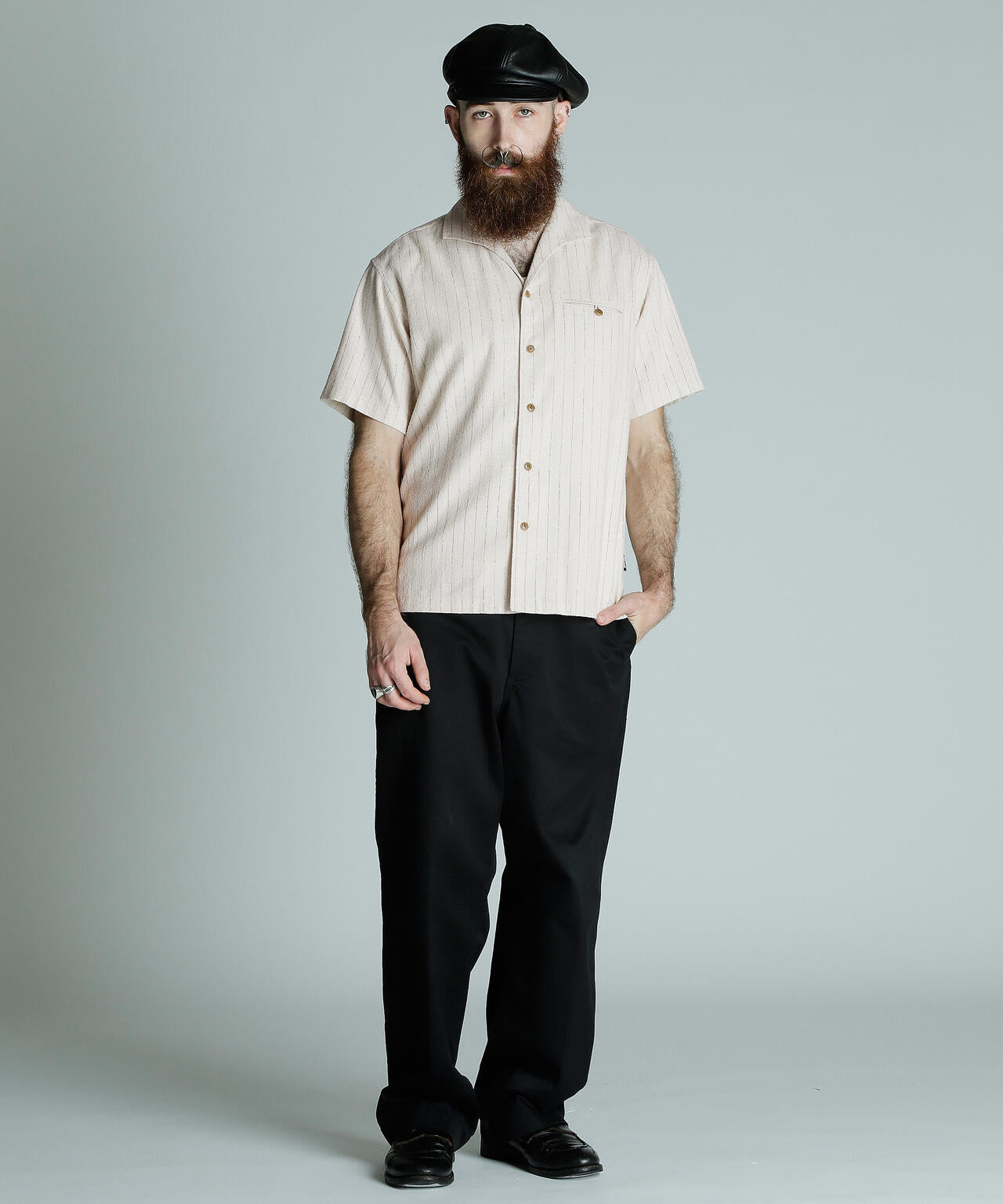 HV SHIRT 'DOT AND STRIPE'/HVシャツドット アンド ストライプ