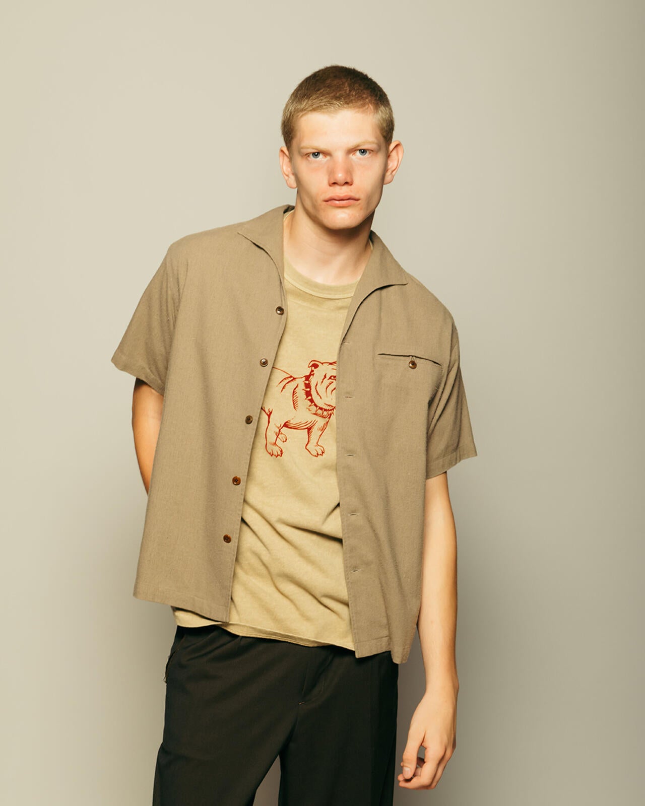 HV EMB. SHIRT/HV 刺繍シャツ