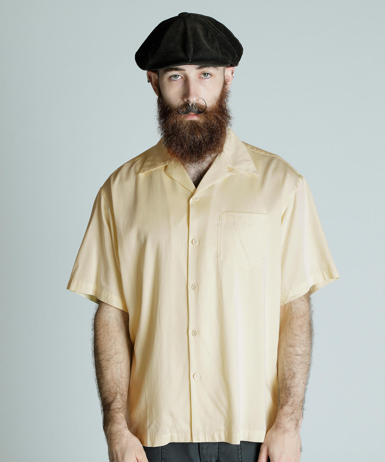 CR PLAIN SHIRT/コットン レーヨン プレーンシャツ