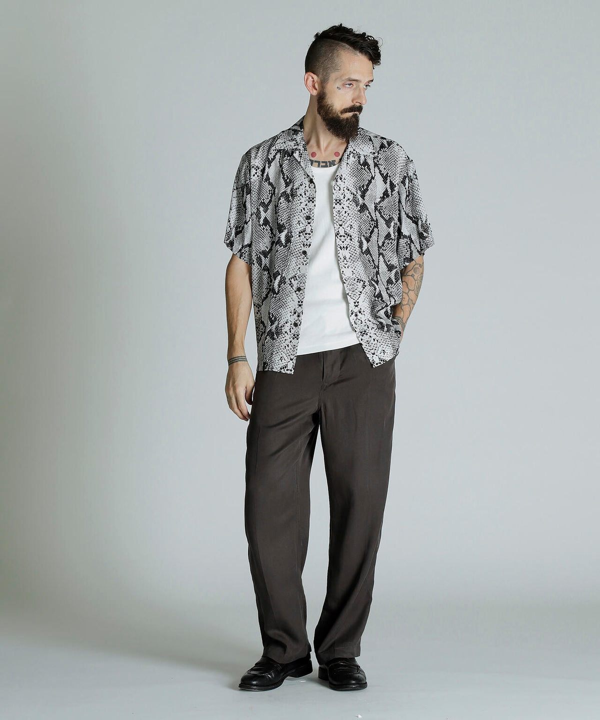 RAYON SHIRT PYTHON/レーヨンシャツ パイソン