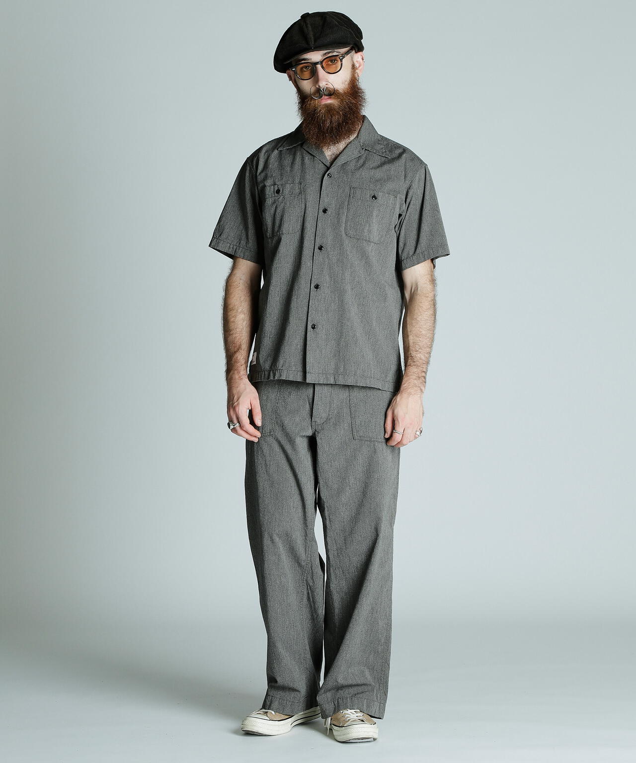 COTTON COVERT SS SHIRT/コットンコバート 半袖 シャツ