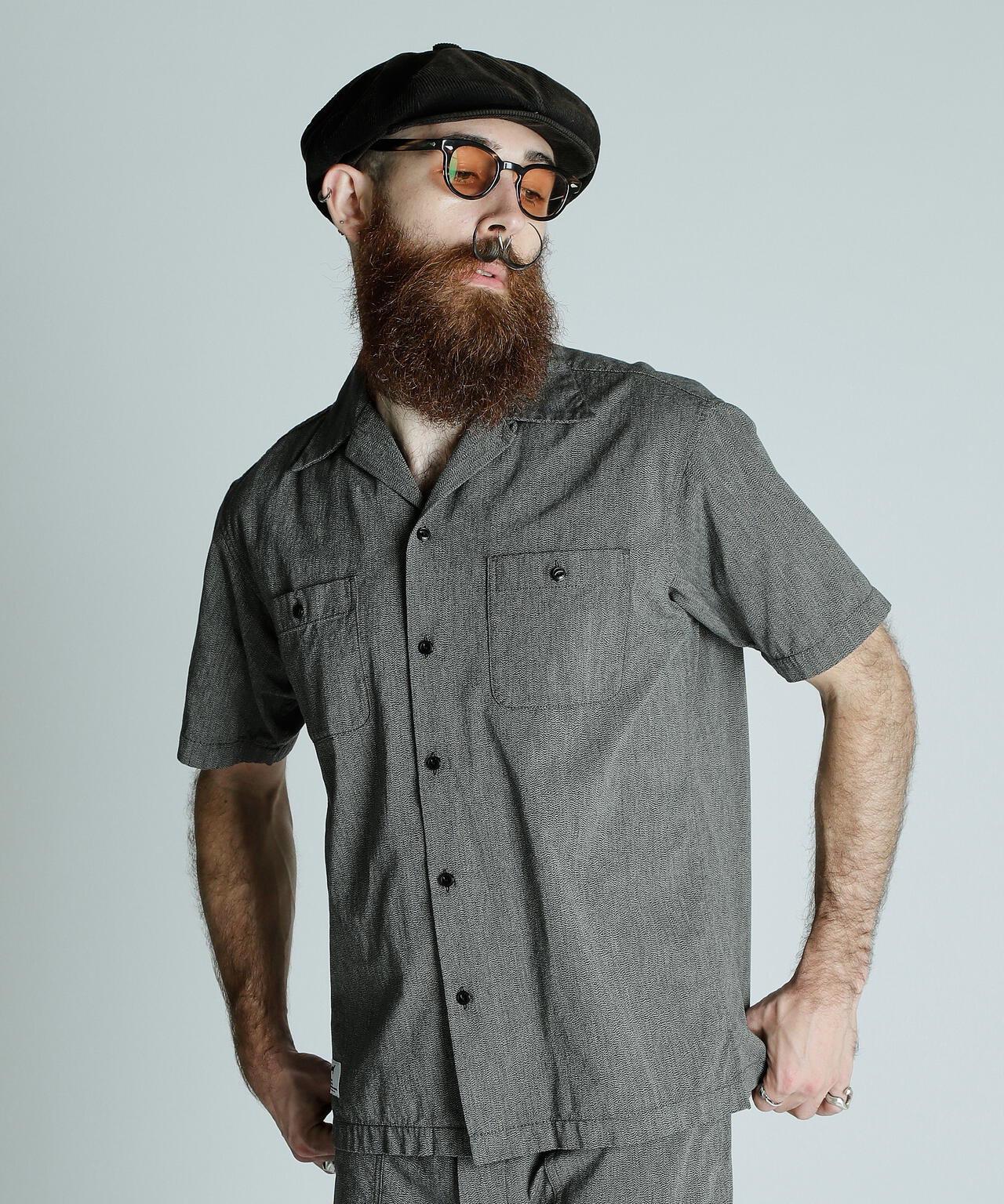 COTTON COVERT SS SHIRT/コットンコバート 半袖 シャツ