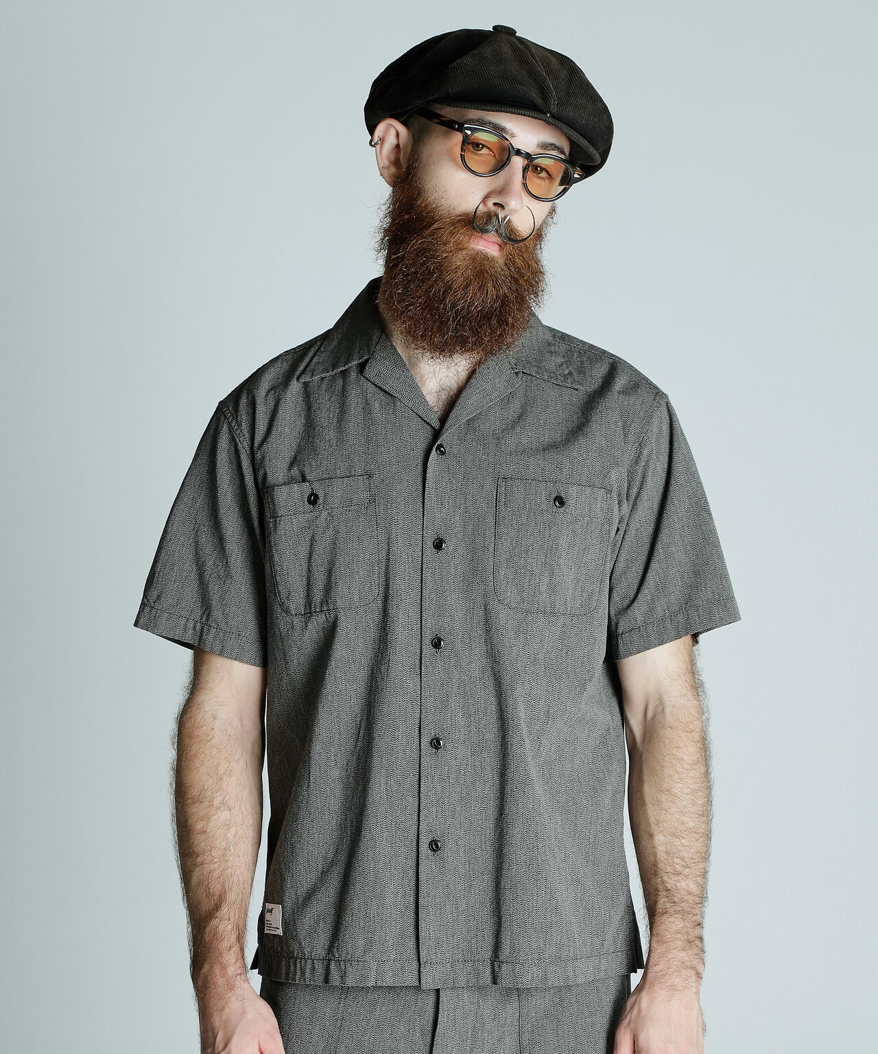 COTTON COVERT SS SHIRT/コットンコバート 半袖 シャツ