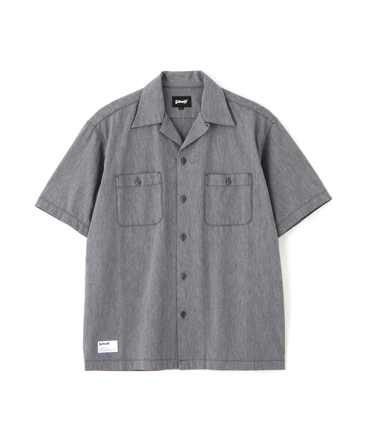 COTTON COVERT SS SHIRT/コットンコバート 半袖 シャツ