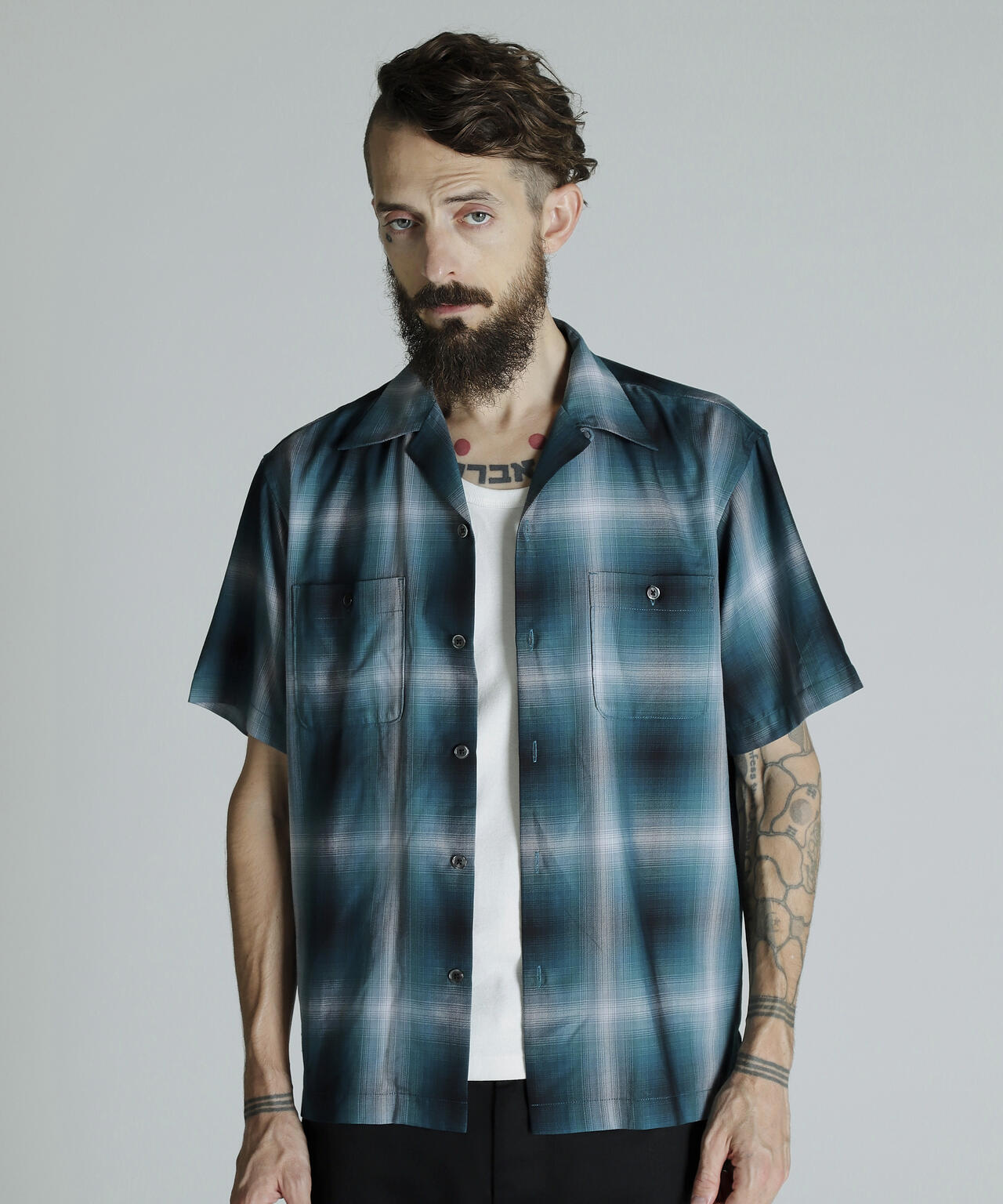 OMBRE SS SHIRT/オンブレ SSシャツ