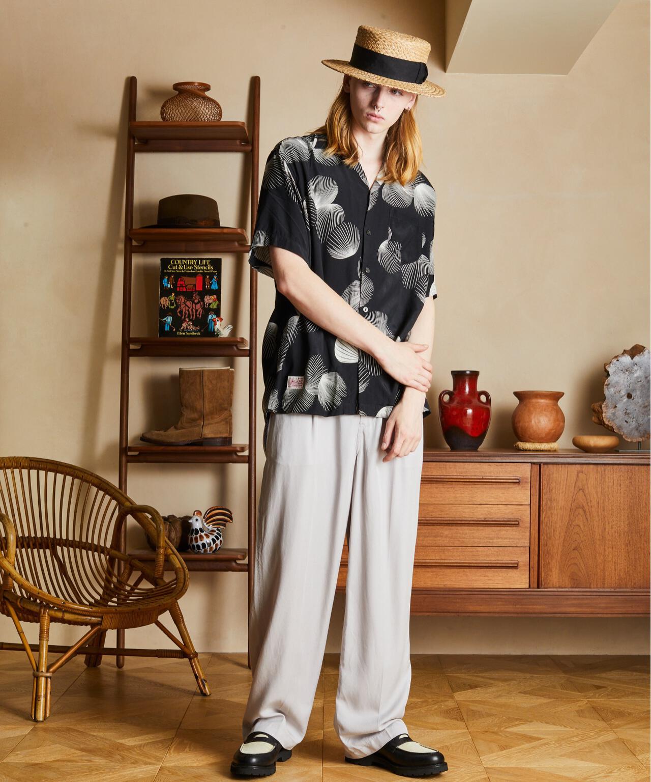 ×PJ/×パイナップルジュース/RAYON SHIRT SHELL/レーヨンシャツ シェル