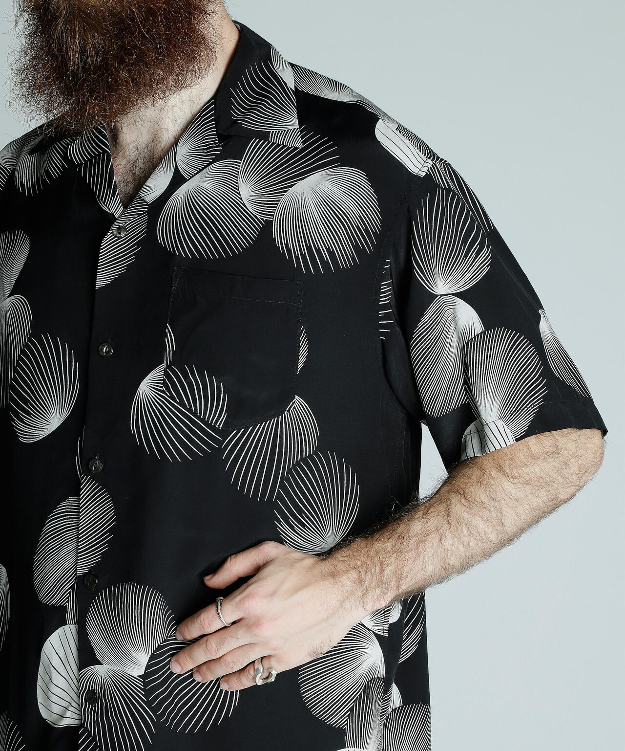 ×PJ/×パイナップルジュース/RAYON SHIRT SHELL/レーヨンシャツ シェル