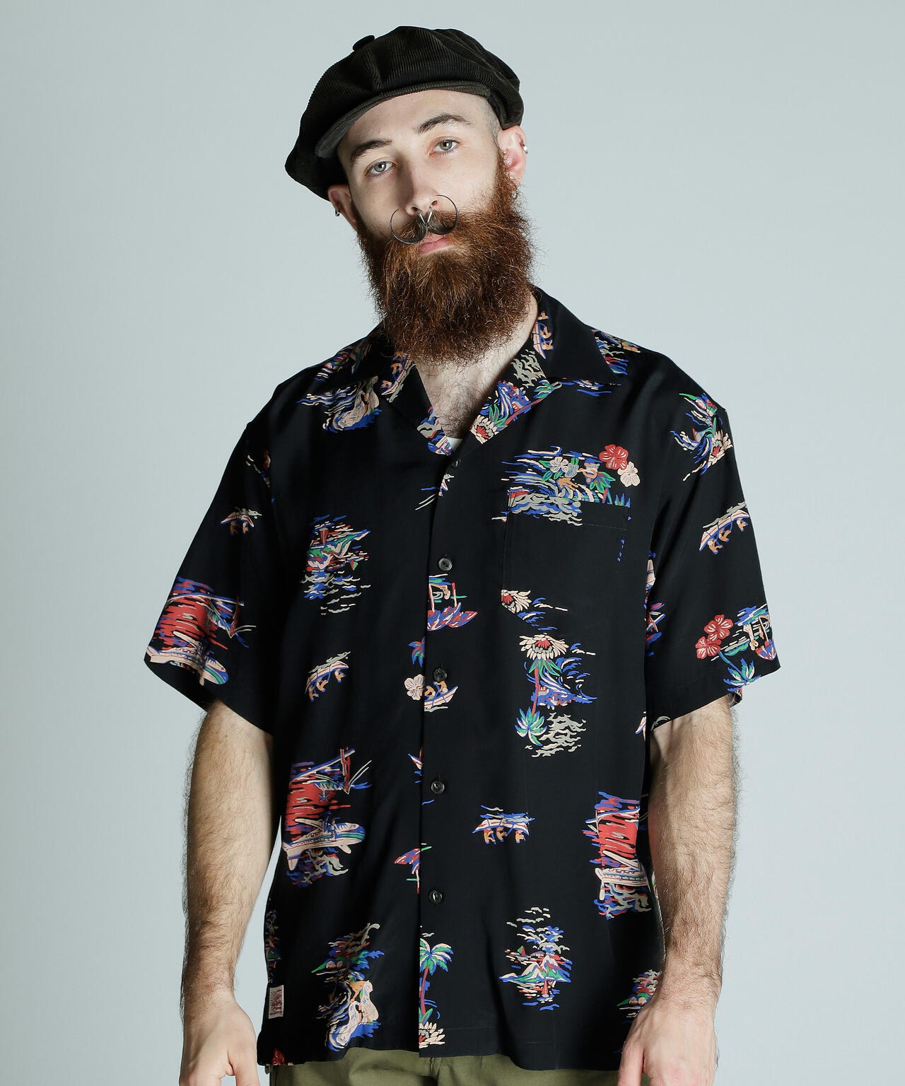 ×PJ/×パイナップルジュース/RAYON SHIRT ALOHALAND/レーヨンシャツ アロハランド