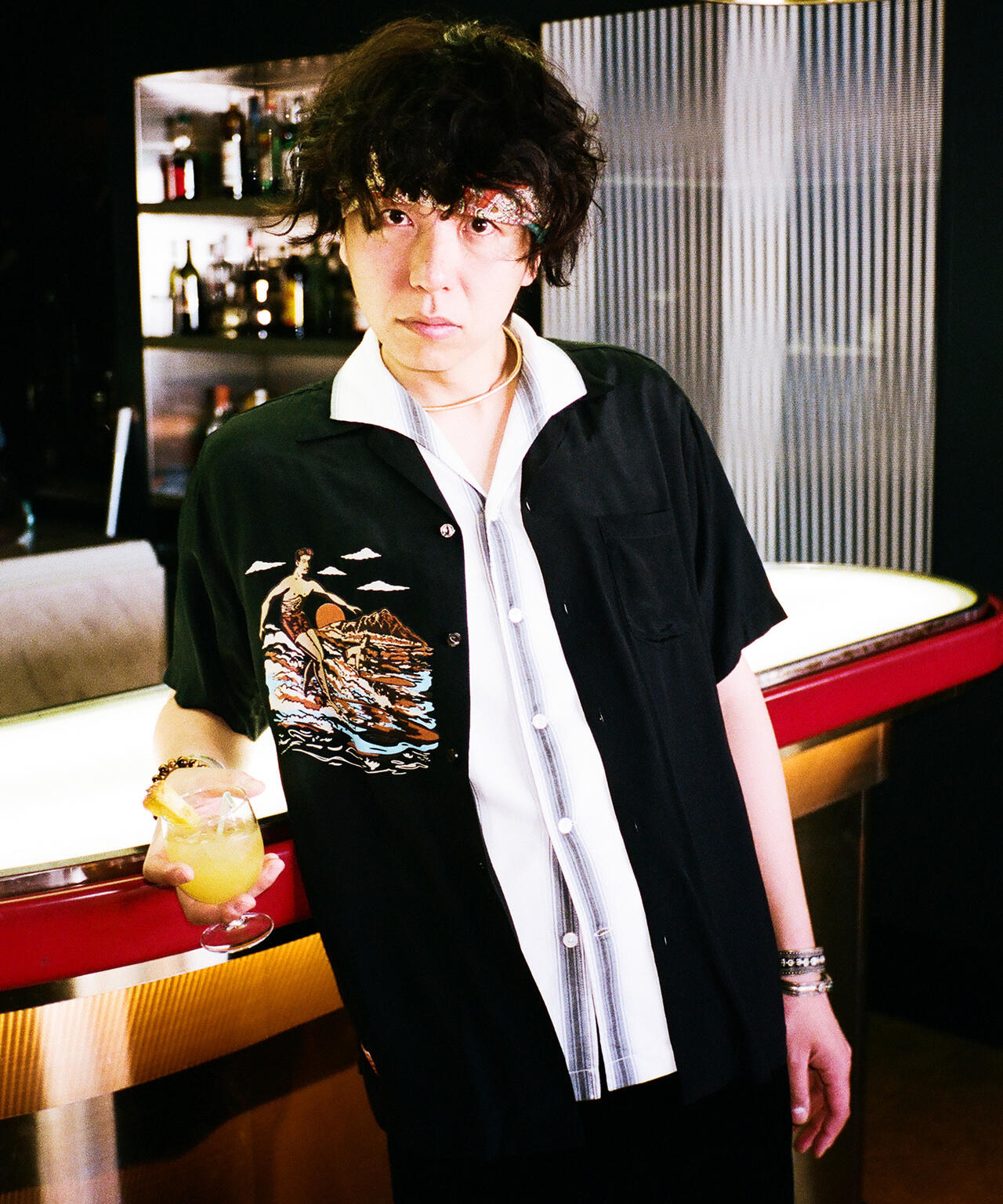 ×PJ/×パイナップルジュース/RAYON SHIRT BEACH/レーヨンシャツ ビーチ
