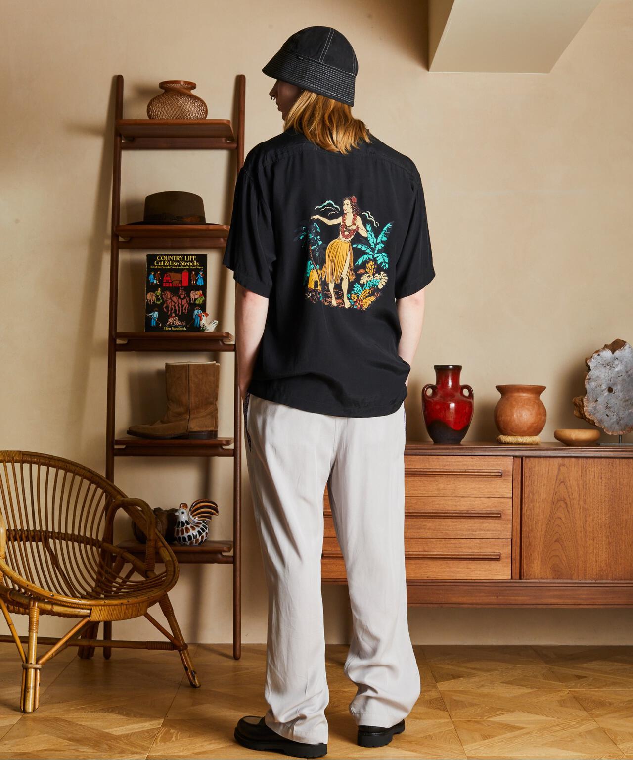 ×PJ/×パイナップルジュース/RAYON SHIRT BEACH/レーヨンシャツ ビーチ