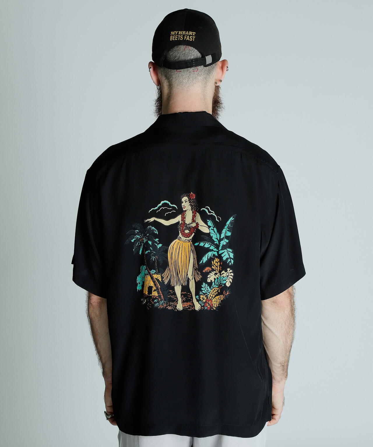 ×PJ/×パイナップルジュース/RAYON SHIRT BEACH/レーヨンシャツ ビーチ