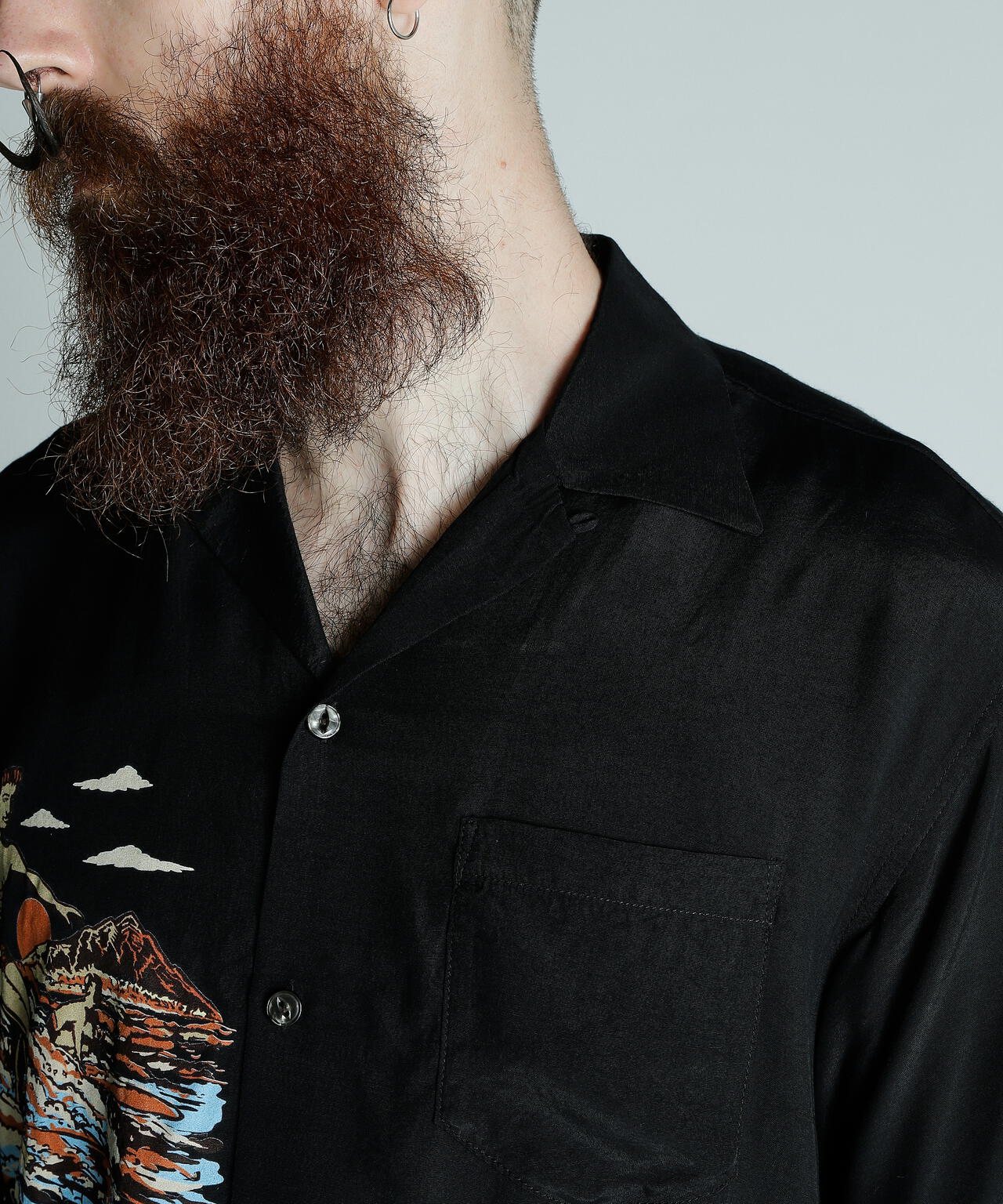 ×PJ/×パイナップルジュース/RAYON SHIRT BEACH/レーヨンシャツ ビーチ