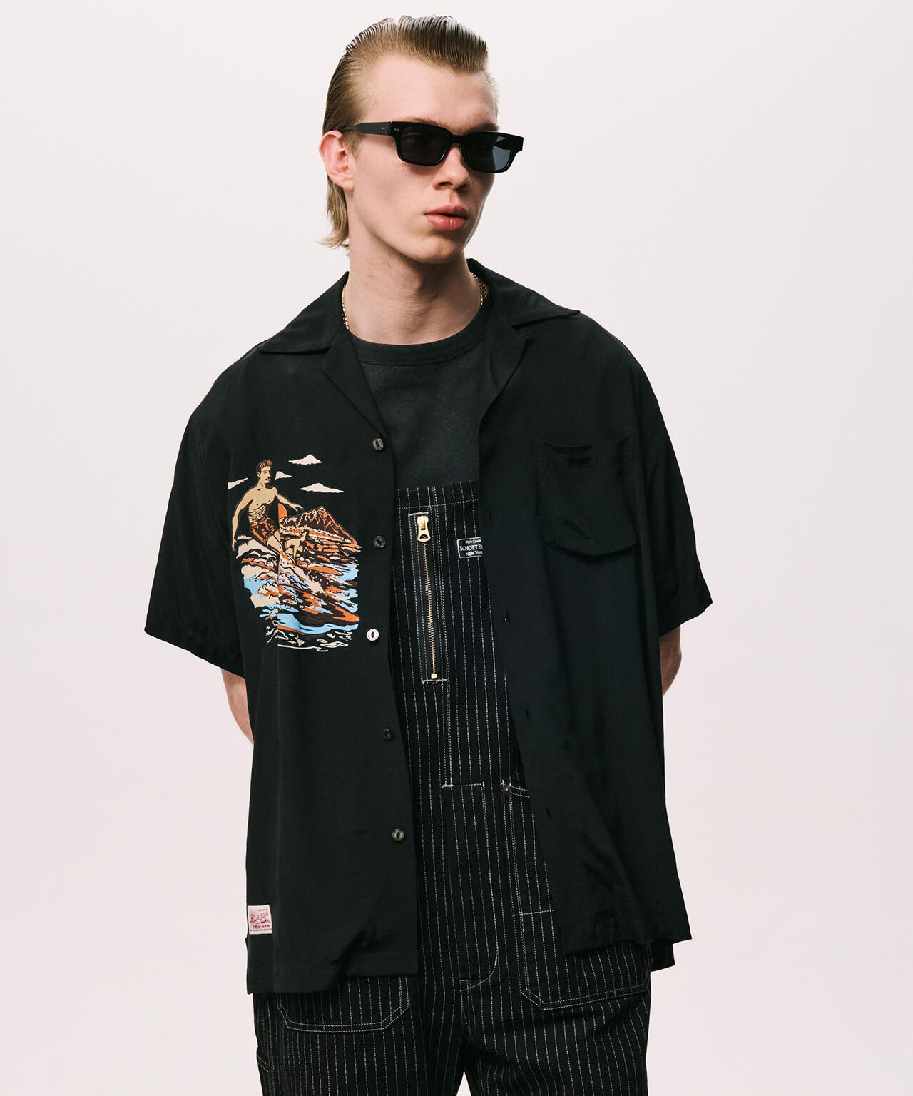 ×PJ/×パイナップルジュース/RAYON SHIRT BEACH/レーヨンシャツ ビーチ