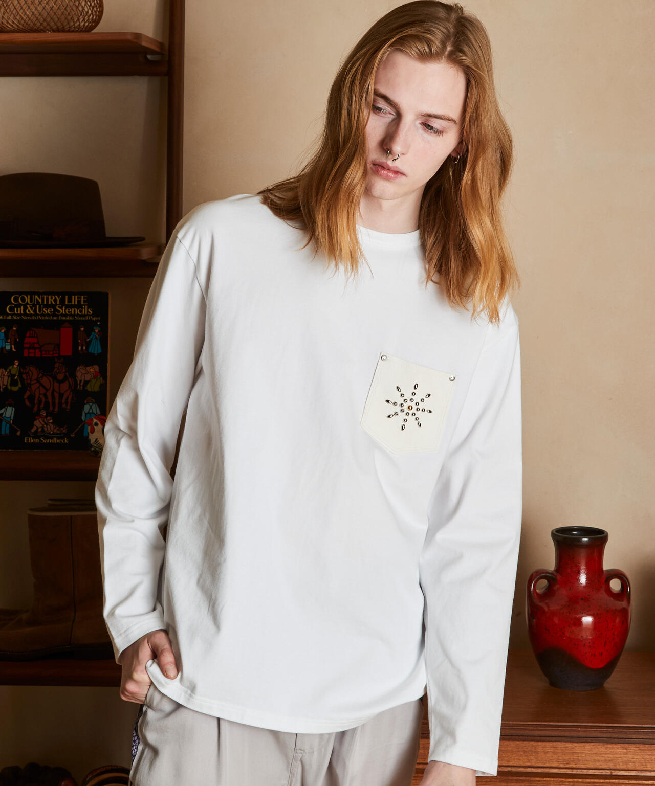 DEER STUDS LS T-SHIRT BURST/ディア スタッズ LS Tシャツ ブレスト