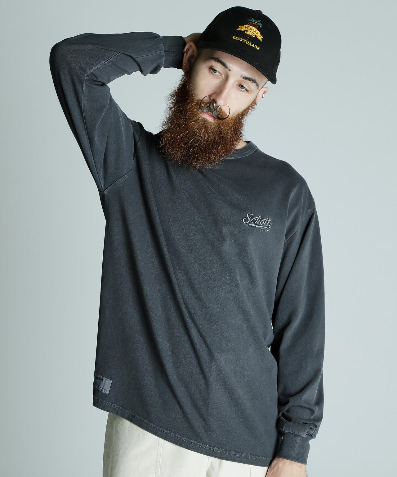 PIGMENT LS T-SHIRT BOLT LOGO/ピグメントLS Tシャツ ボルトロゴ