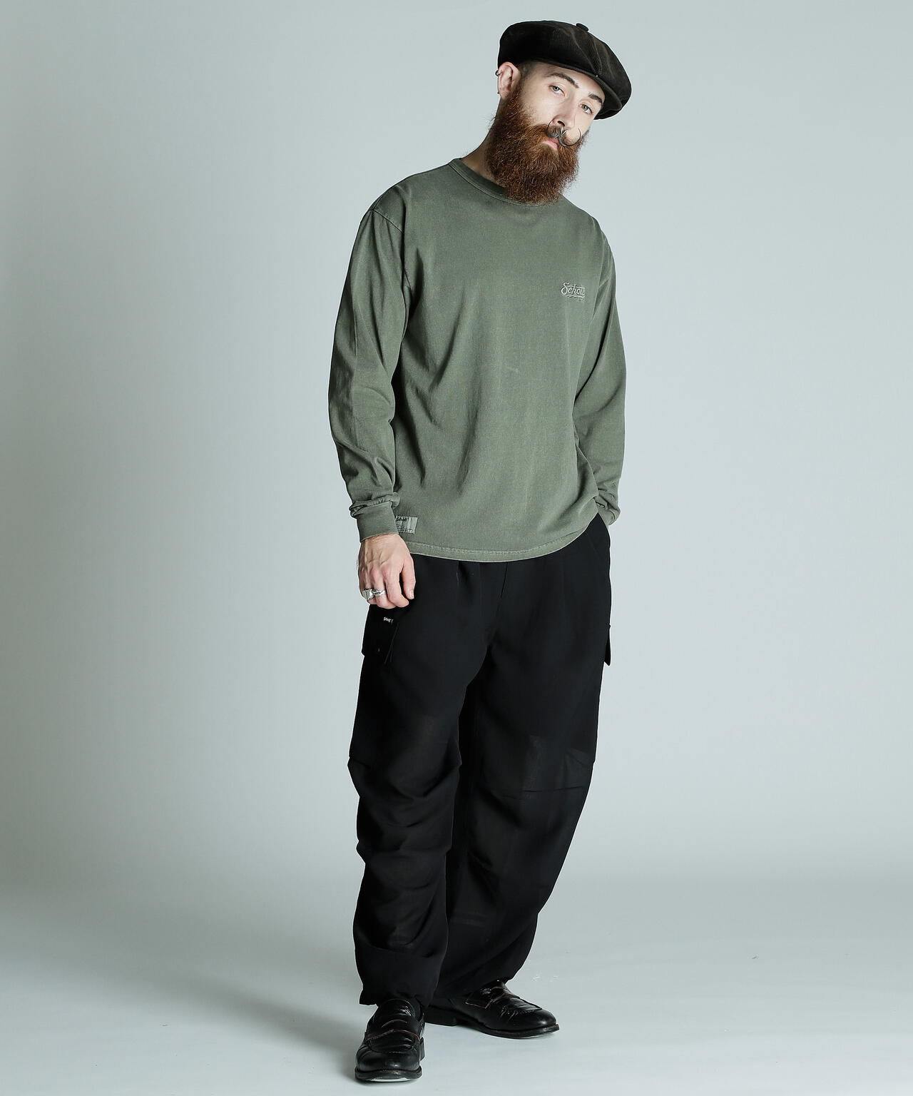 PIGMENT LS T-SHIRT BOLT LOGO/ピグメントLS Tシャツ ボルトロゴ