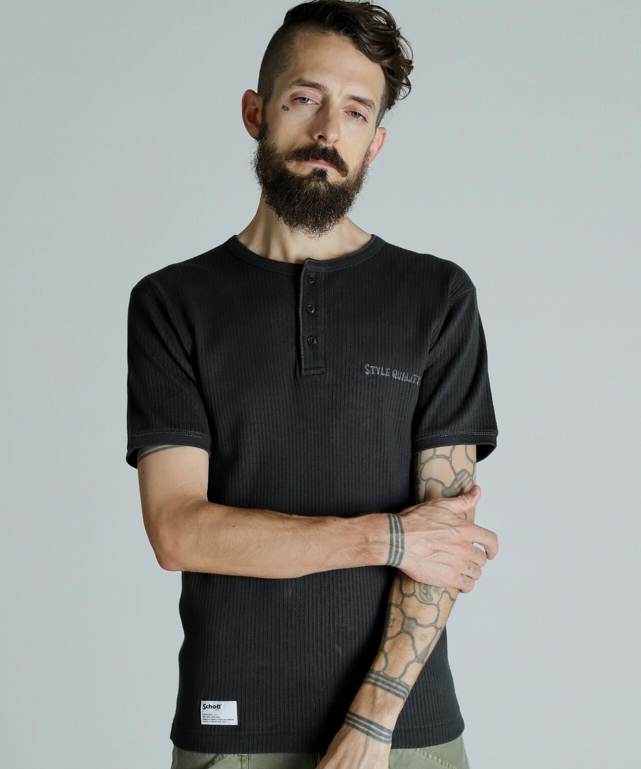 ARMY RIB HENLEY T-SHIRT/アーミーリブ ヘンリーTシャツ