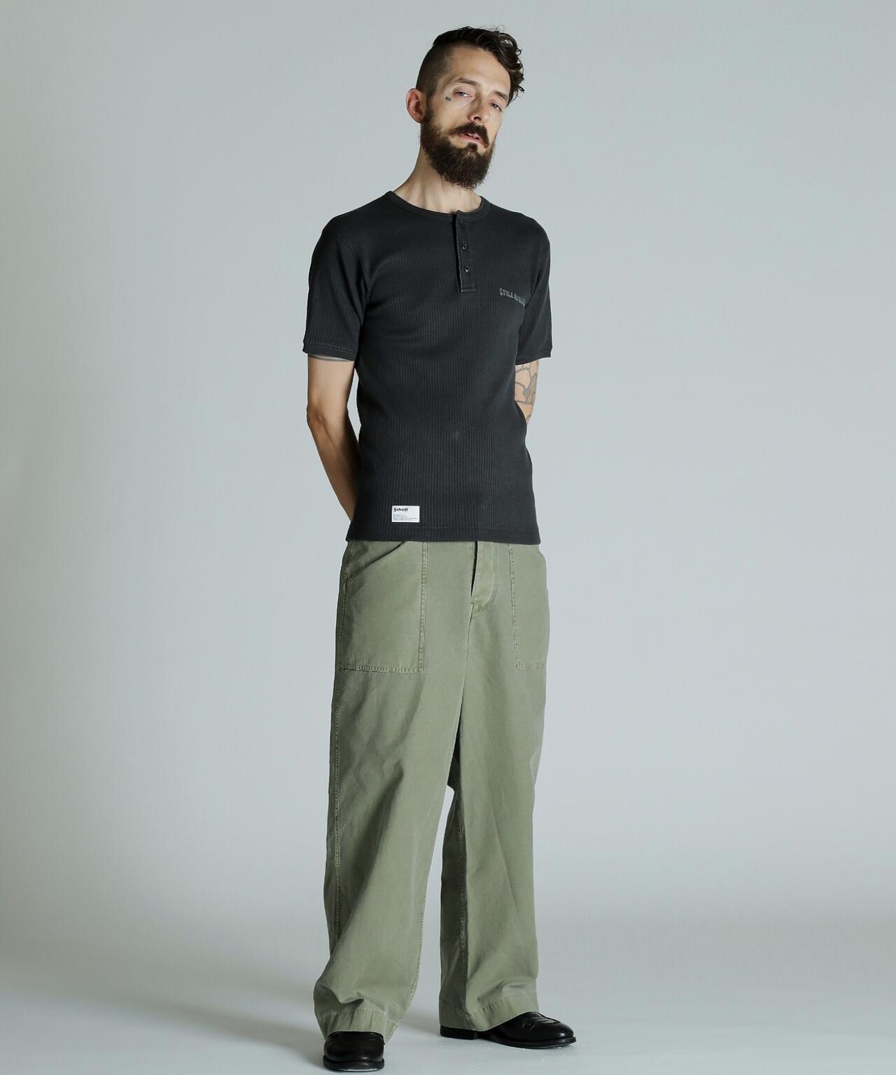 ARMY RIB HENLEY T-SHIRT/アーミーリブ ヘンリーTシャツ