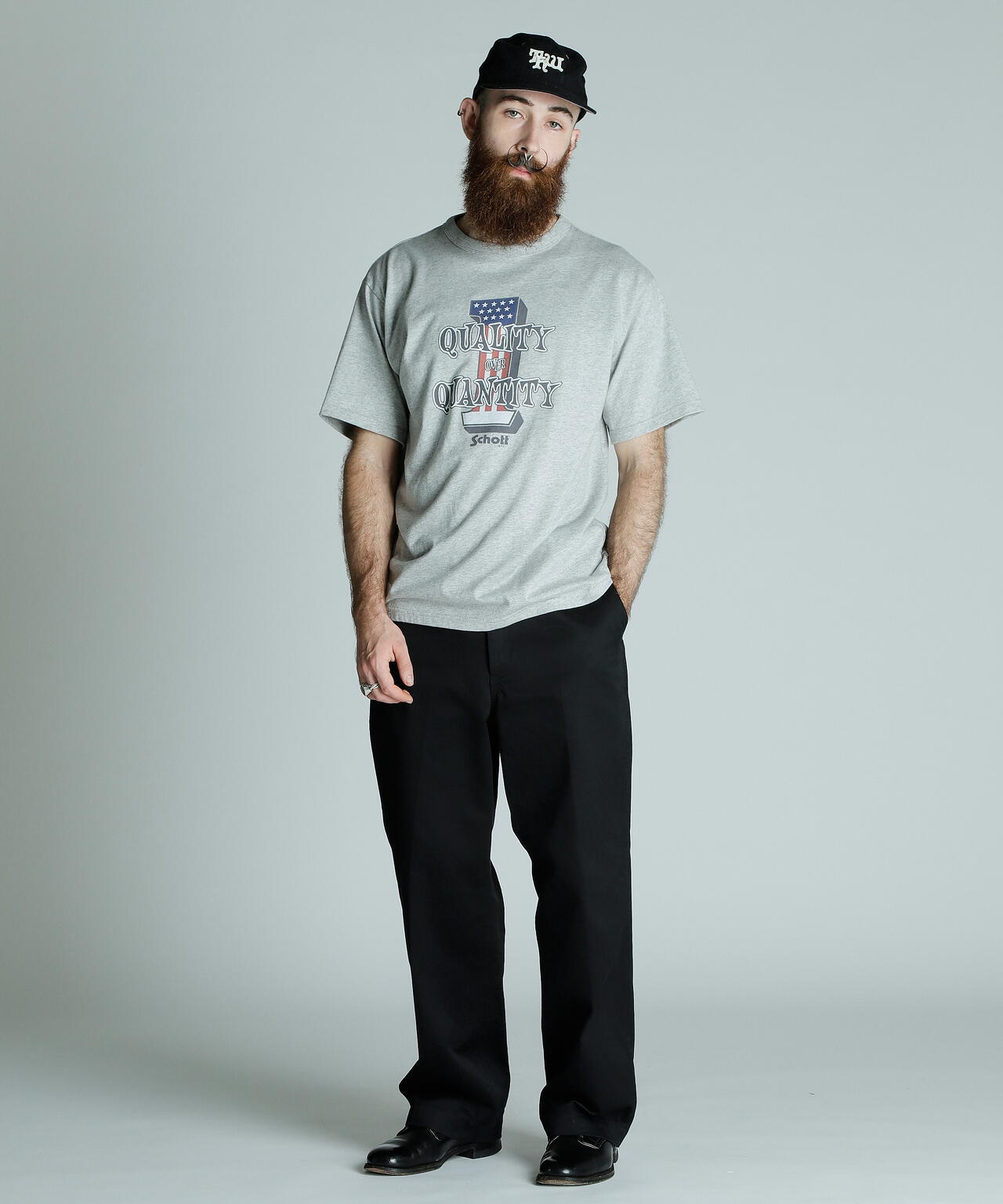 T-SHIRT QUALITY OVER QUANITY/クオリティ・オーバー・クオンティティ Tシャツ